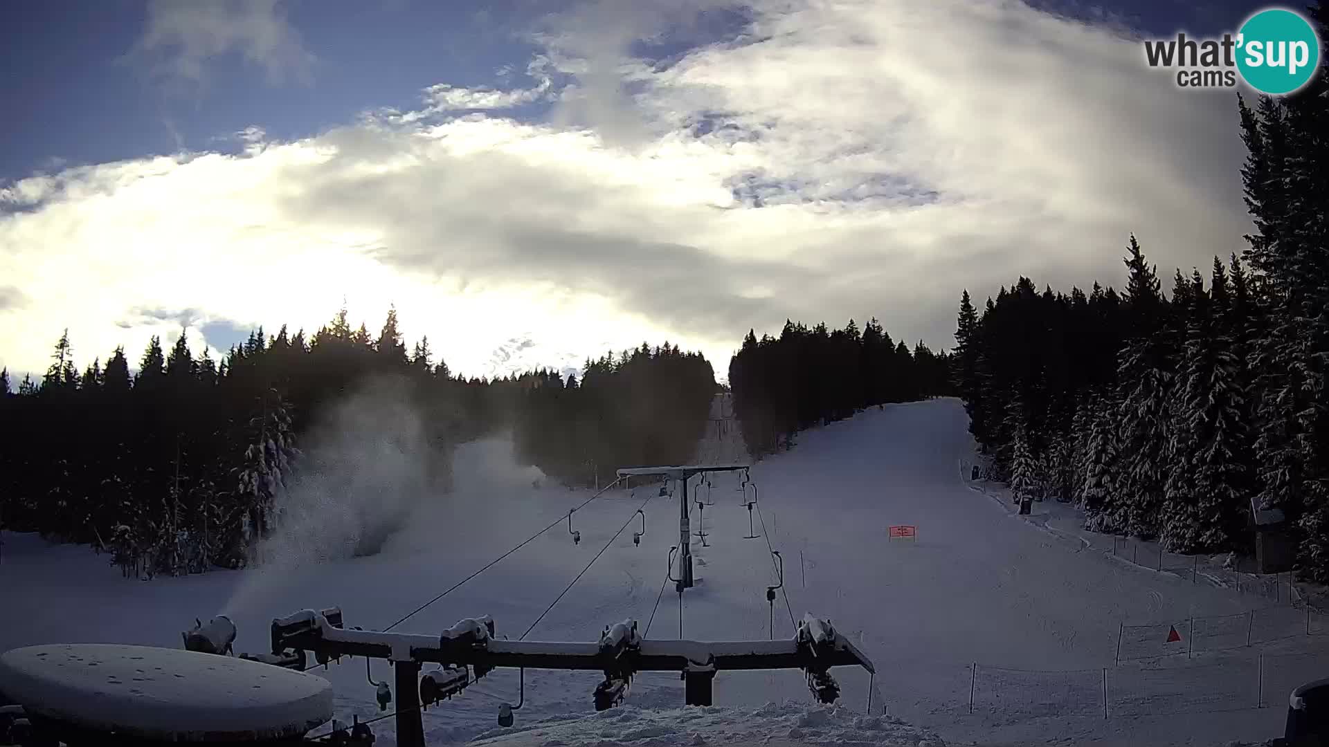 Comprensorio sciistico Rogla Webcam live Ostruščica piste 1 e 2