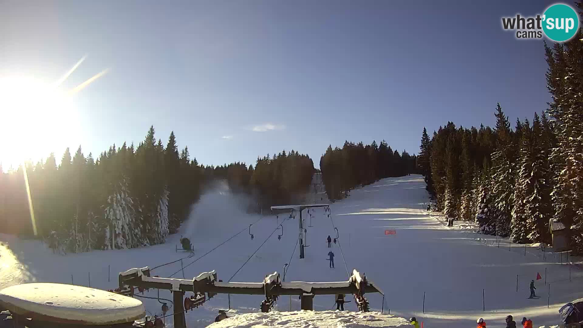 Comprensorio sciistico Rogla Webcam live Ostruščica piste 1 e 2