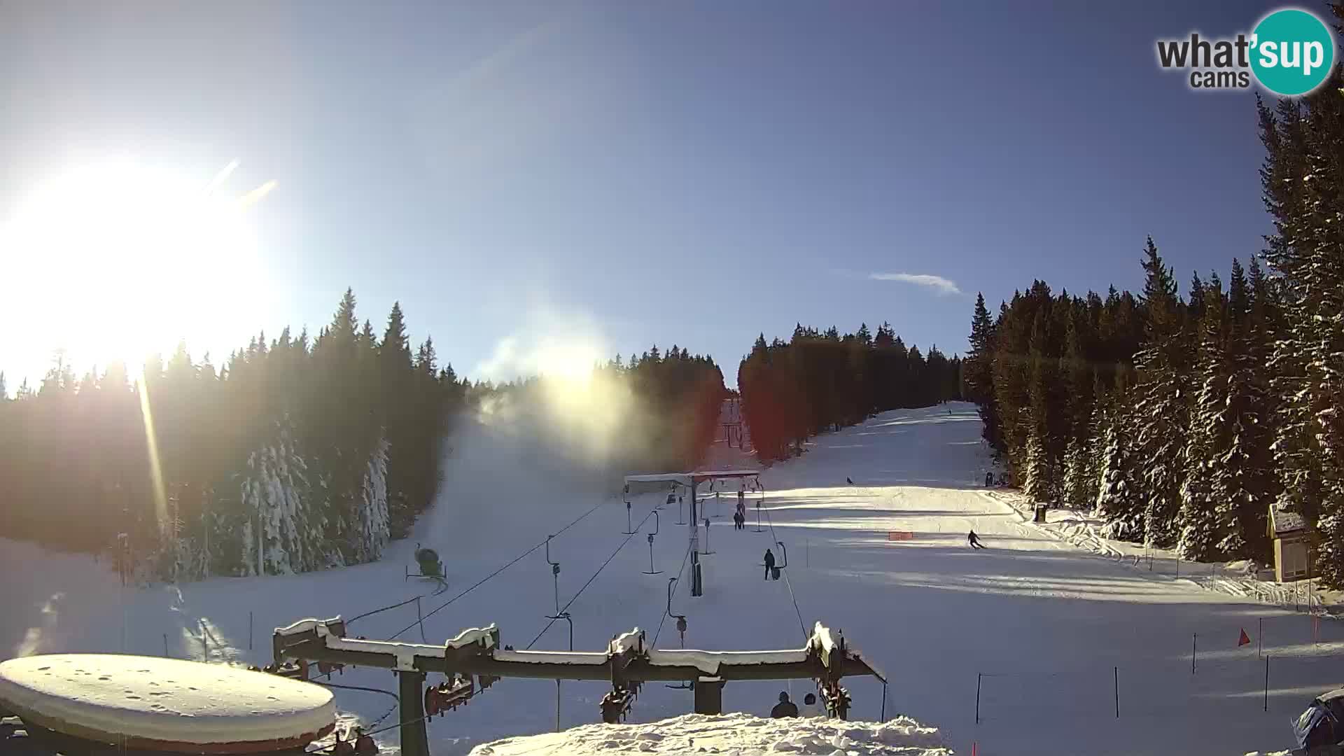 Comprensorio sciistico Rogla Webcam live Ostruščica piste 1 e 2