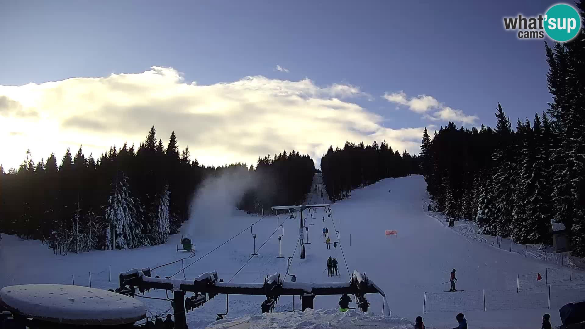 Comprensorio sciistico Rogla Webcam live Ostruščica piste 1 e 2