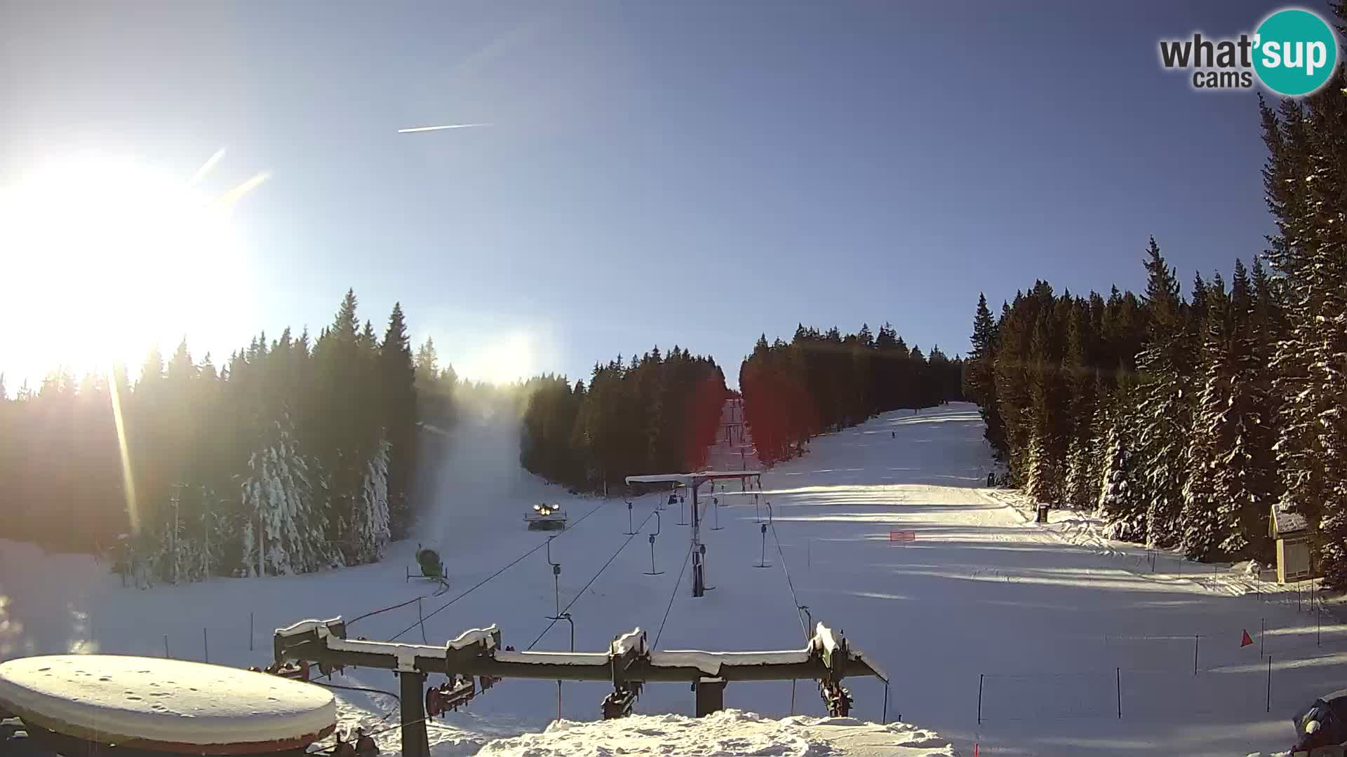 Comprensorio sciistico Rogla Webcam live Ostruščica piste 1 e 2