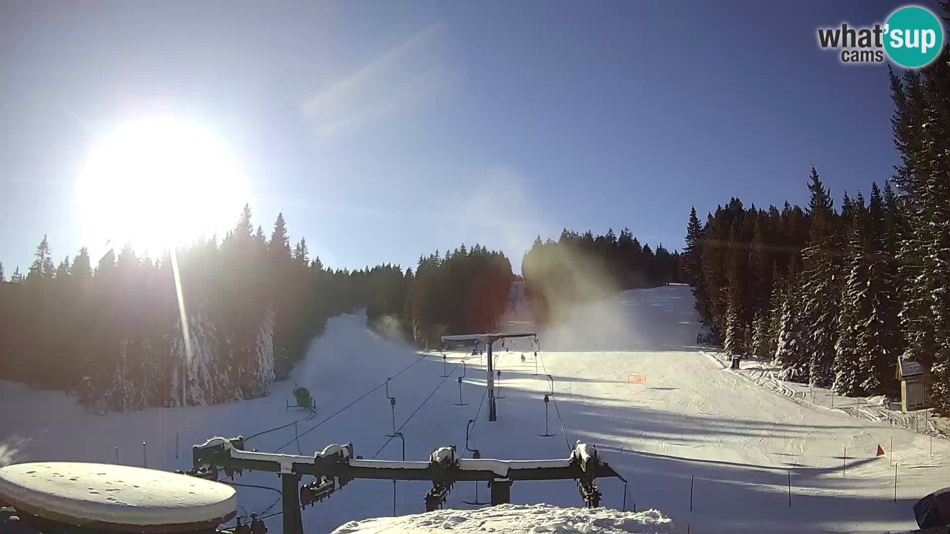 Skigebiet Rogla Webcam Ostruščica Piste 1 und 2