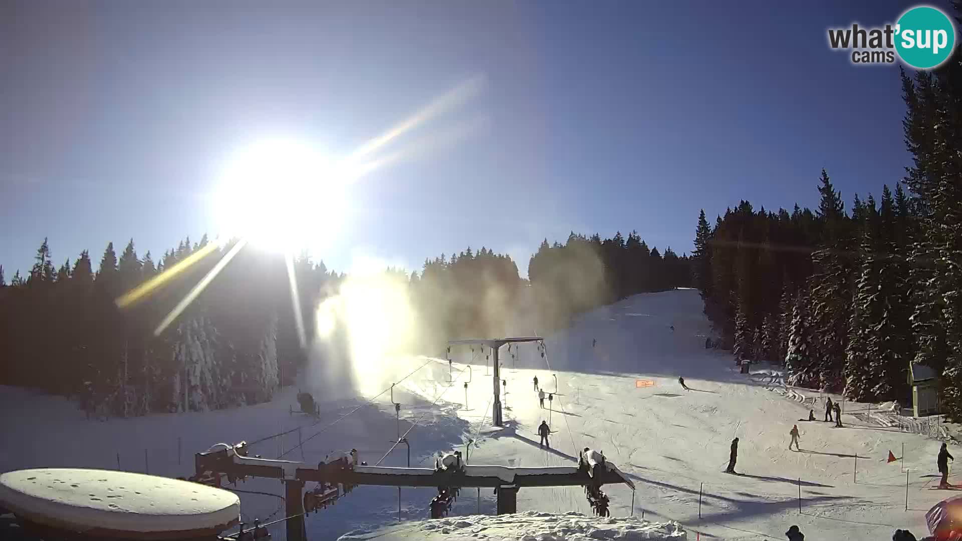 Comprensorio sciistico Rogla Webcam live Ostruščica piste 1 e 2