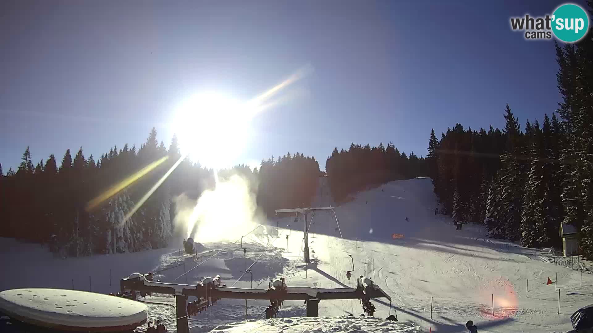 Comprensorio sciistico Rogla Webcam live Ostruščica piste 1 e 2