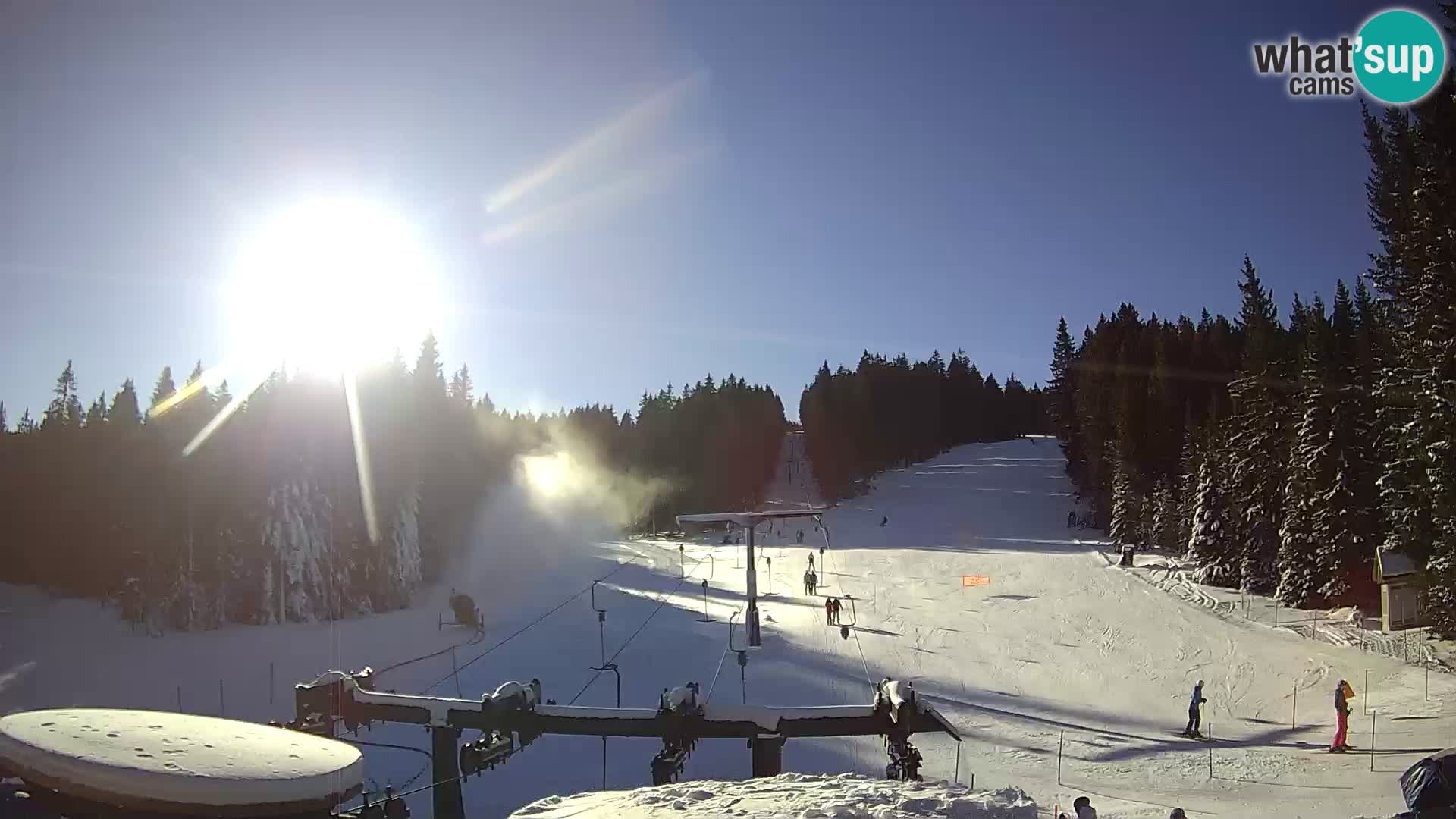 Comprensorio sciistico Rogla Webcam live Ostruščica piste 1 e 2