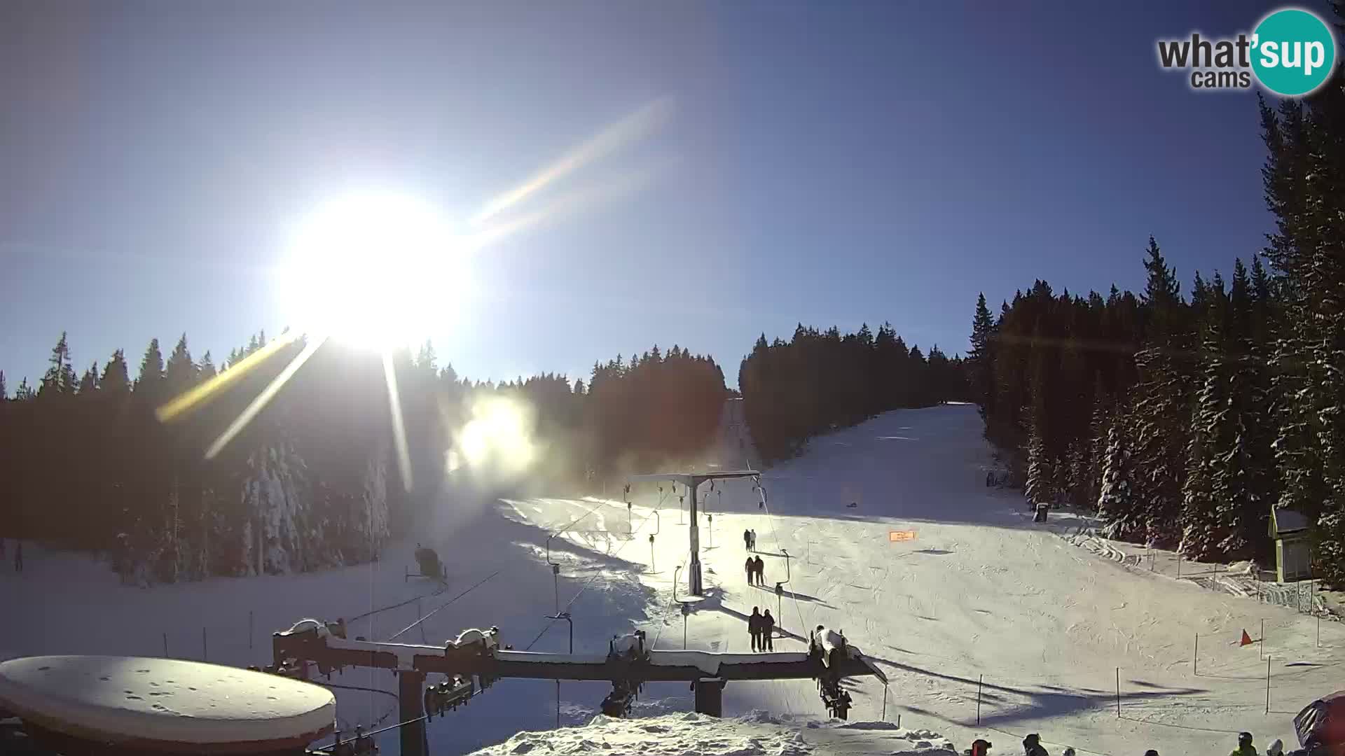 Comprensorio sciistico Rogla Webcam live Ostruščica piste 1 e 2