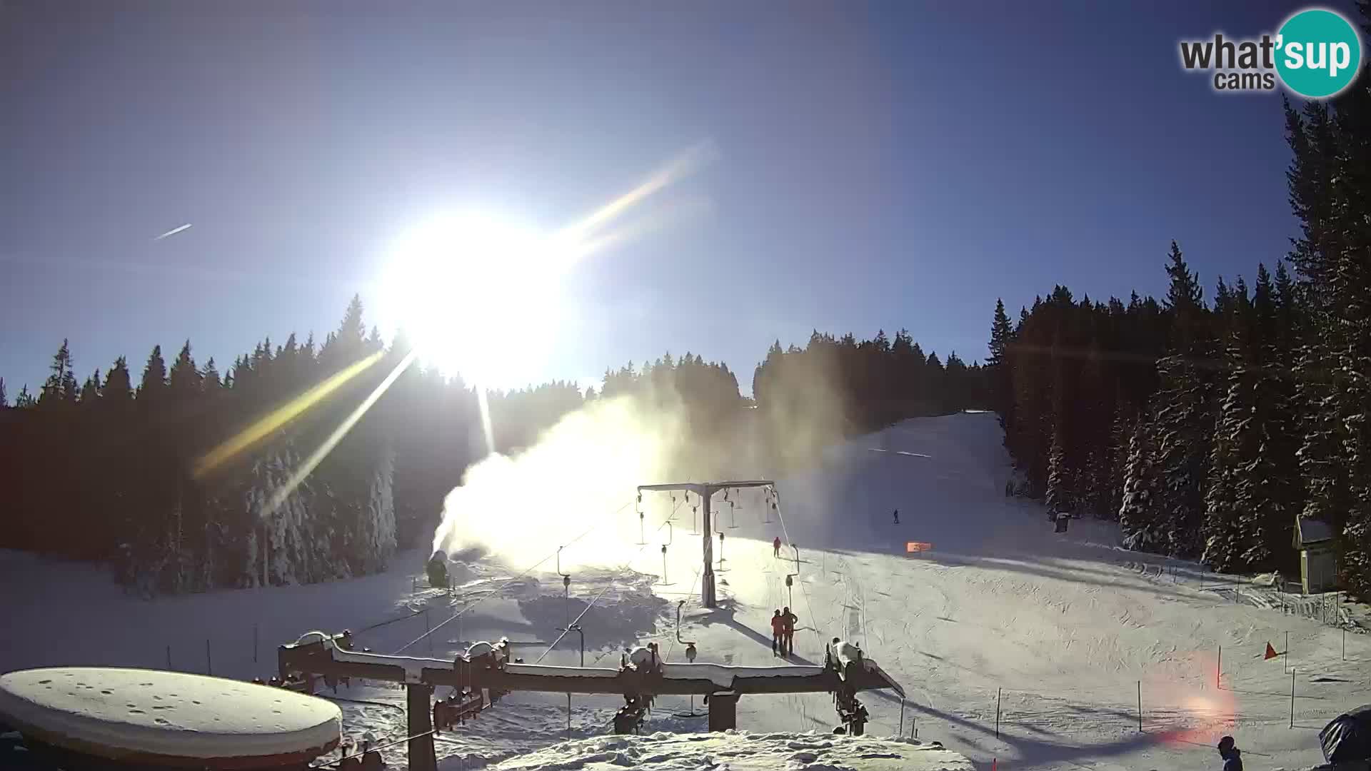 Comprensorio sciistico Rogla Webcam live Ostruščica piste 1 e 2