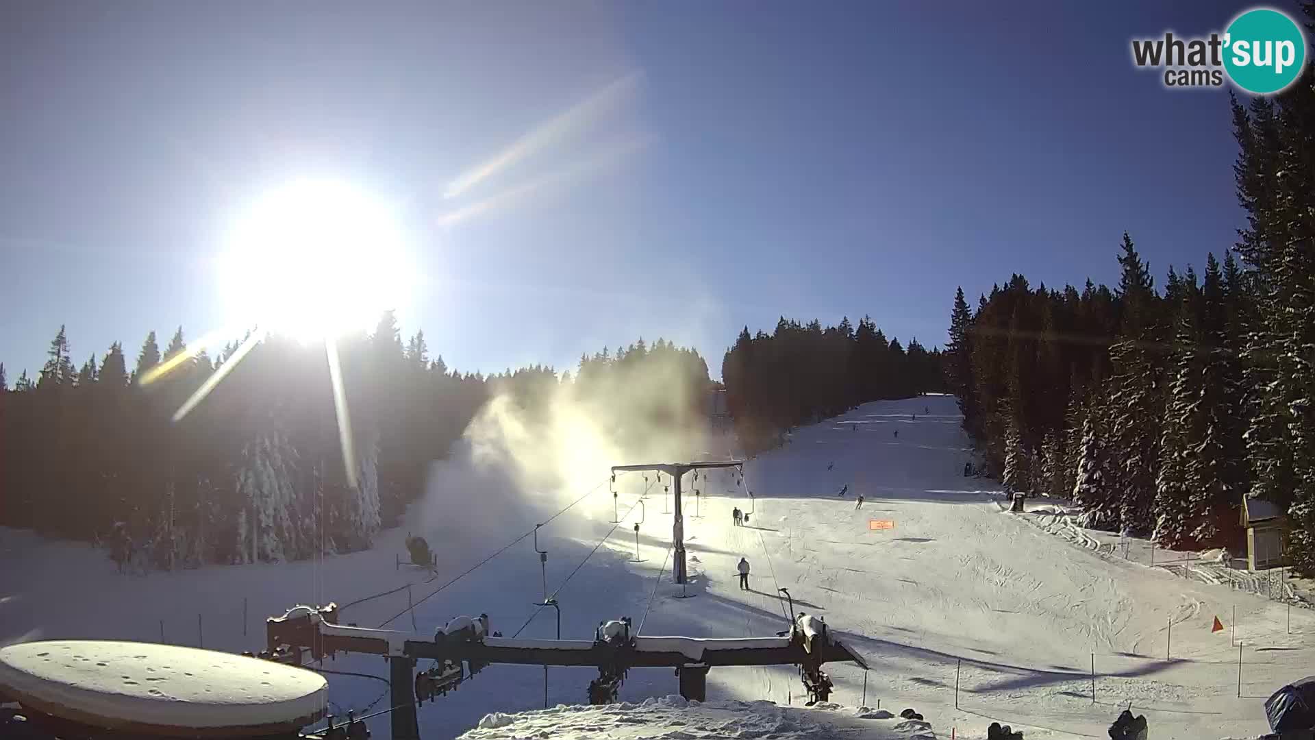 Comprensorio sciistico Rogla Webcam live Ostruščica piste 1 e 2