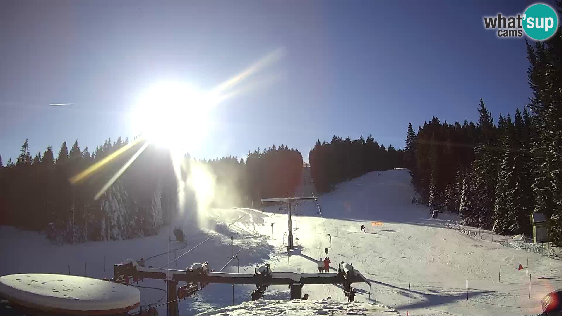 Comprensorio sciistico Rogla Webcam live Ostruščica piste 1 e 2