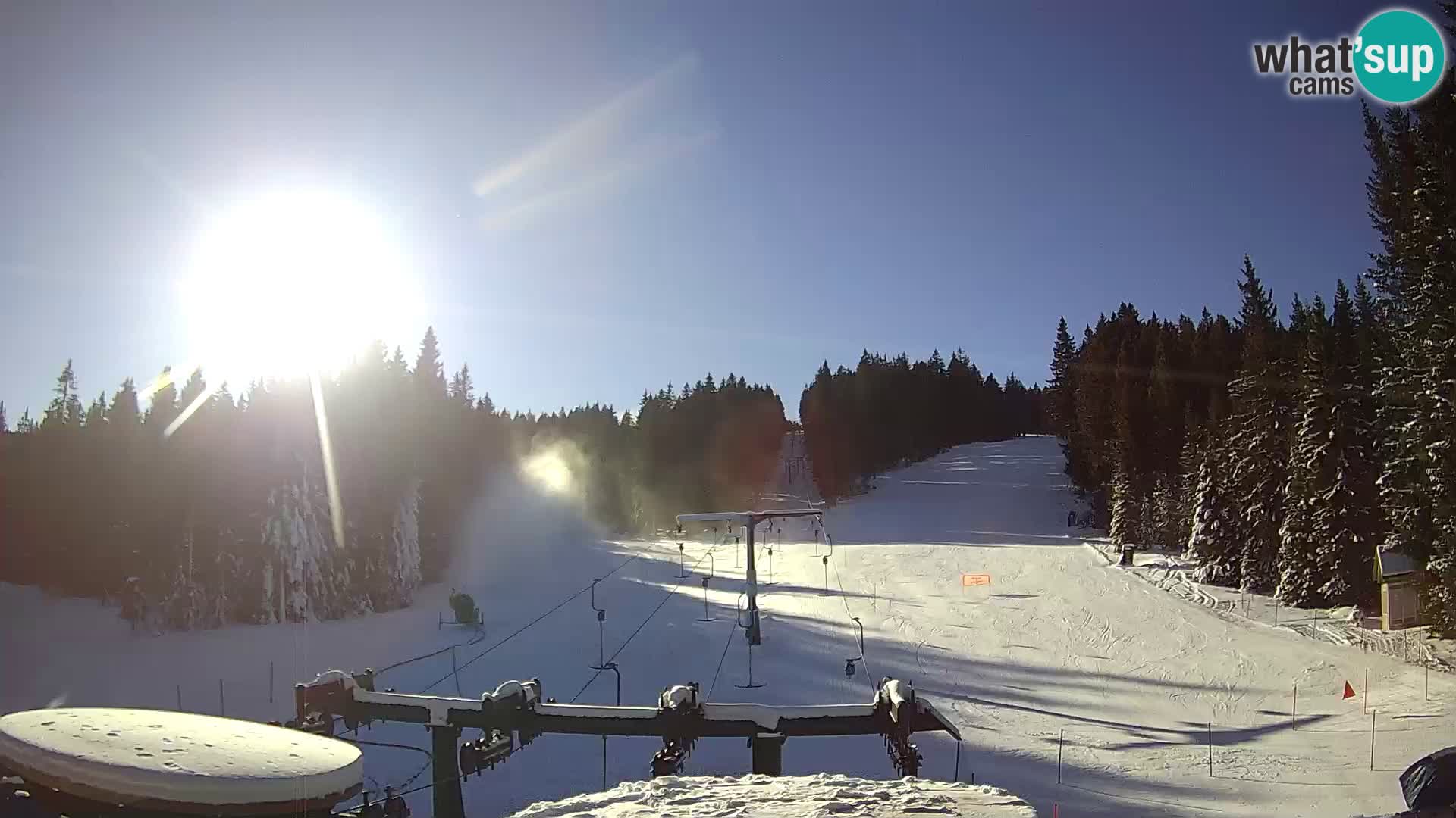 Comprensorio sciistico Rogla Webcam live Ostruščica piste 1 e 2