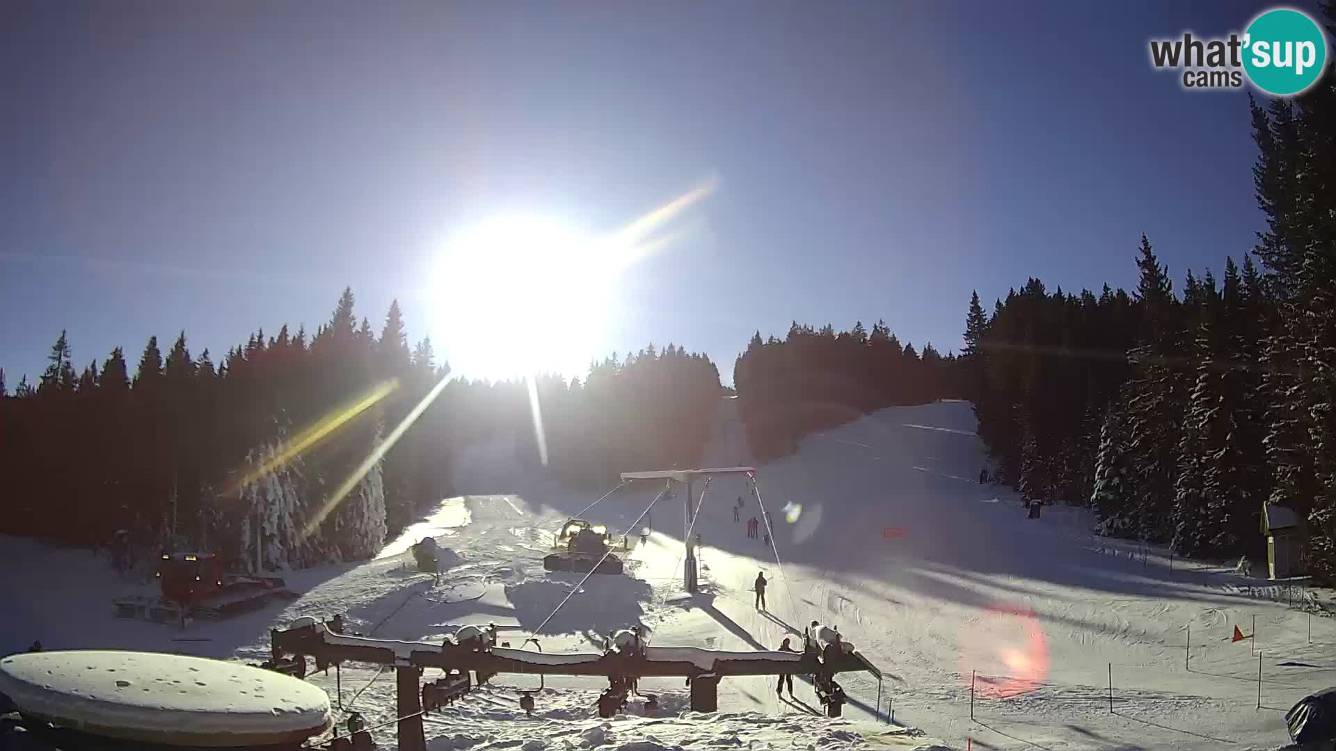 Comprensorio sciistico Rogla Webcam live Ostruščica piste 1 e 2