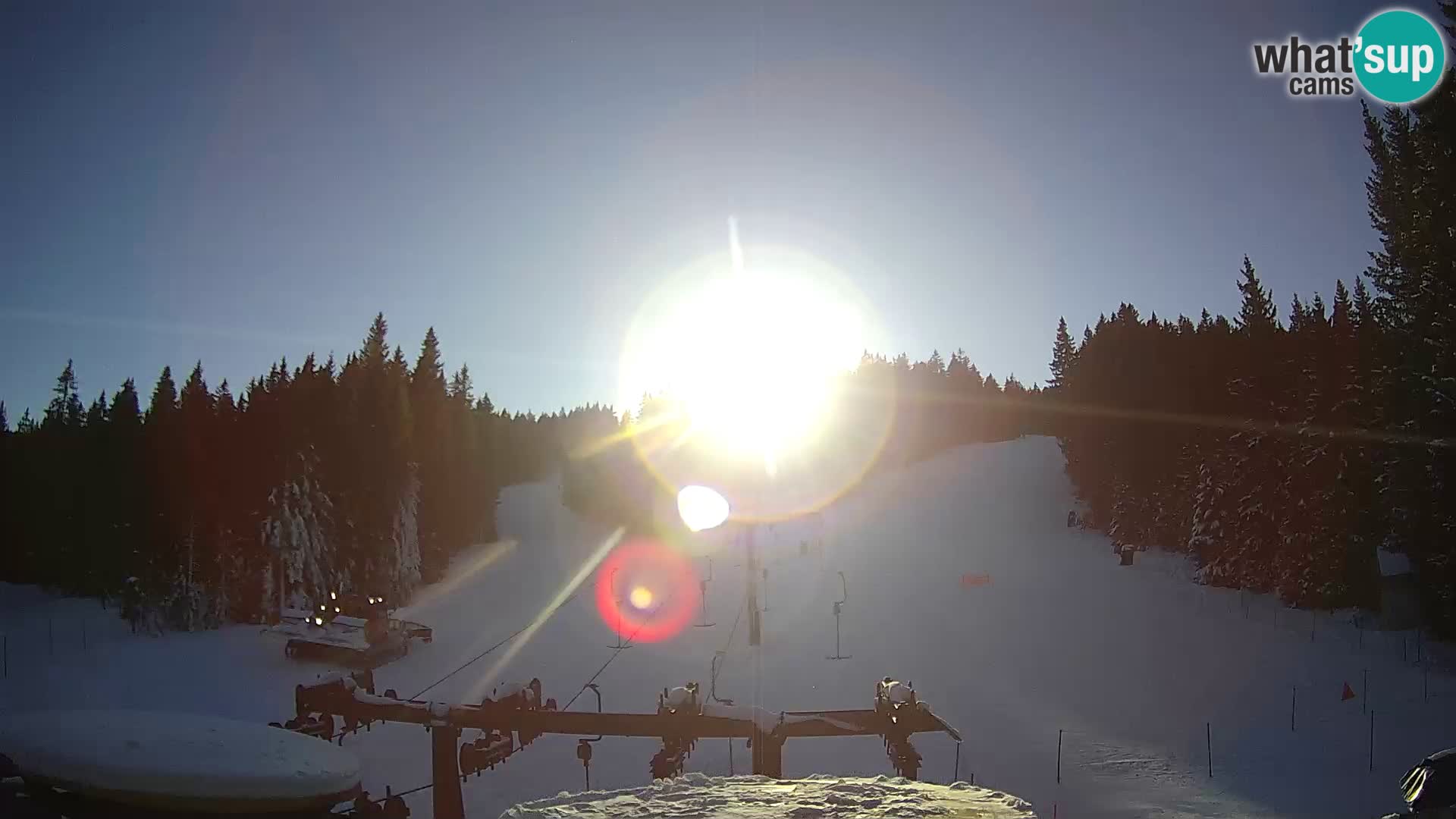 Skigebiet Rogla Webcam Ostruščica Piste 1 und 2