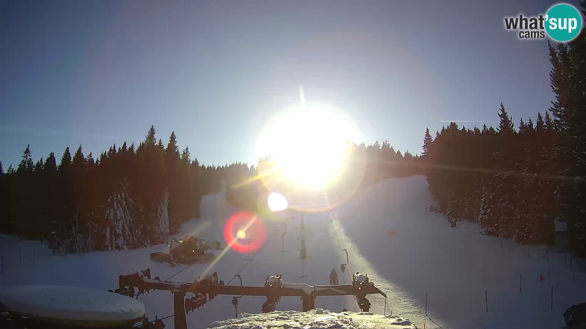 Comprensorio sciistico Rogla Webcam live Ostruščica piste 1 e 2