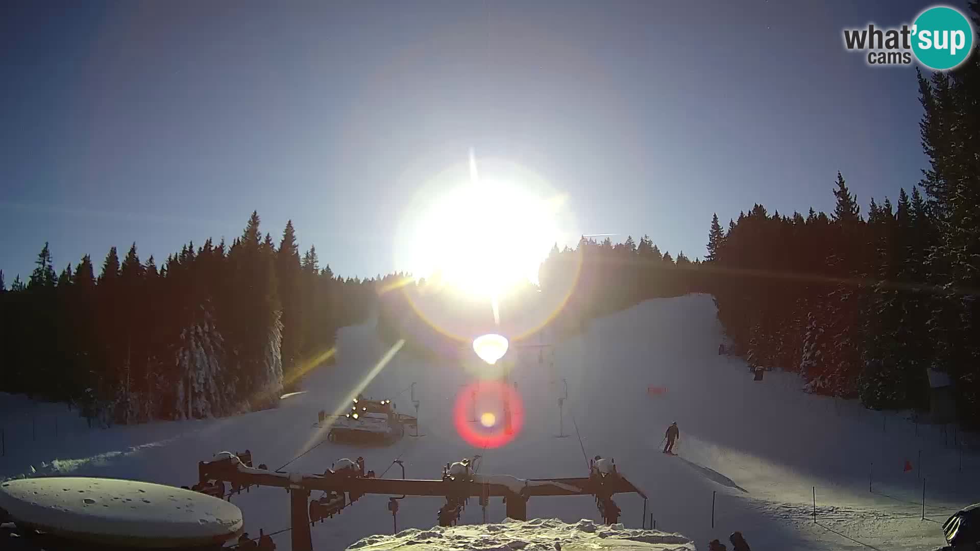 Comprensorio sciistico Rogla Webcam live Ostruščica piste 1 e 2