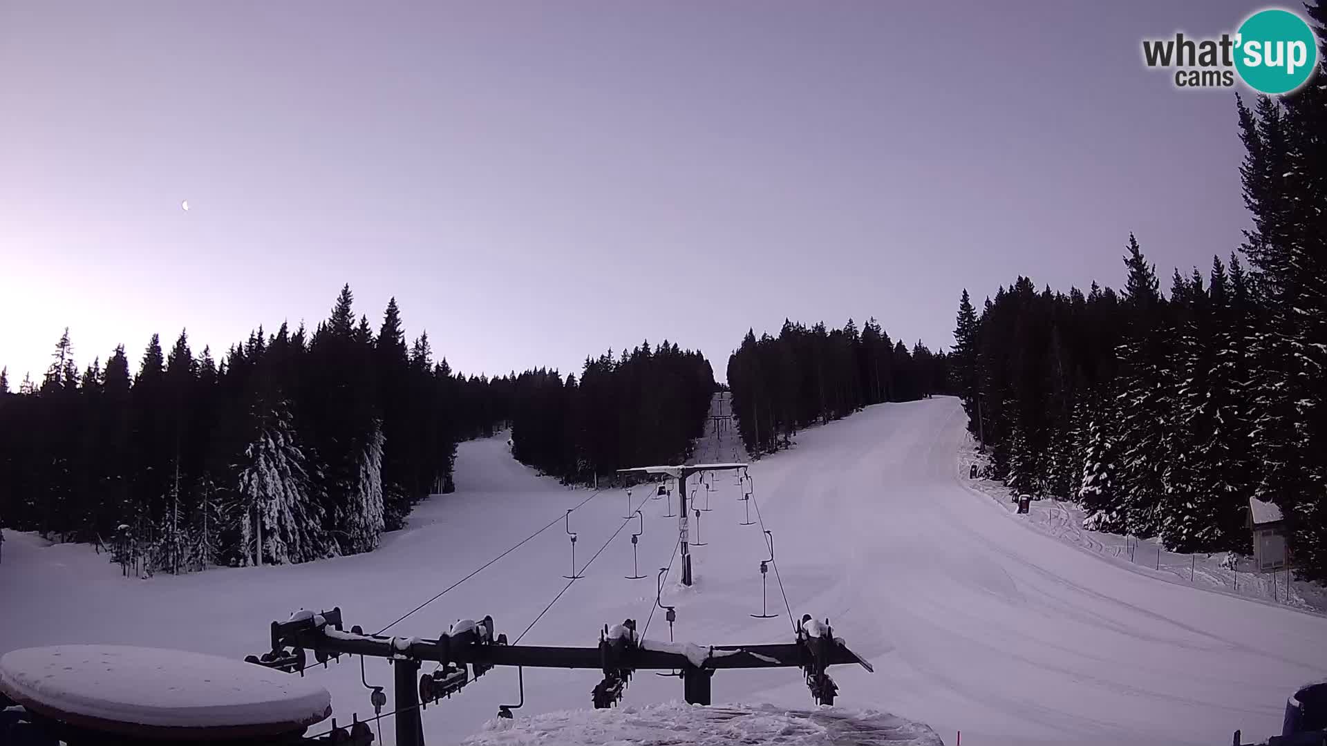 Skigebiet Rogla Webcam Ostruščica Piste 1 und 2