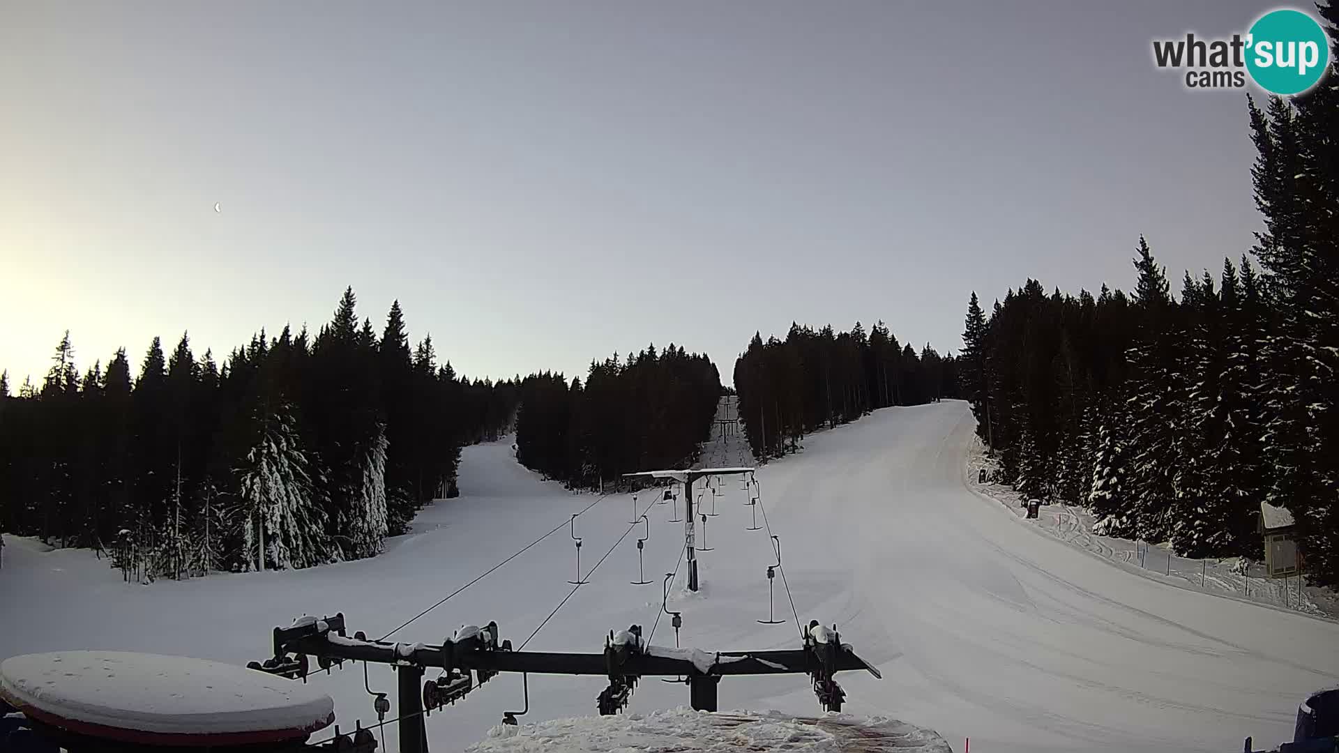 Skigebiet Rogla Webcam Ostruščica Piste 1 und 2