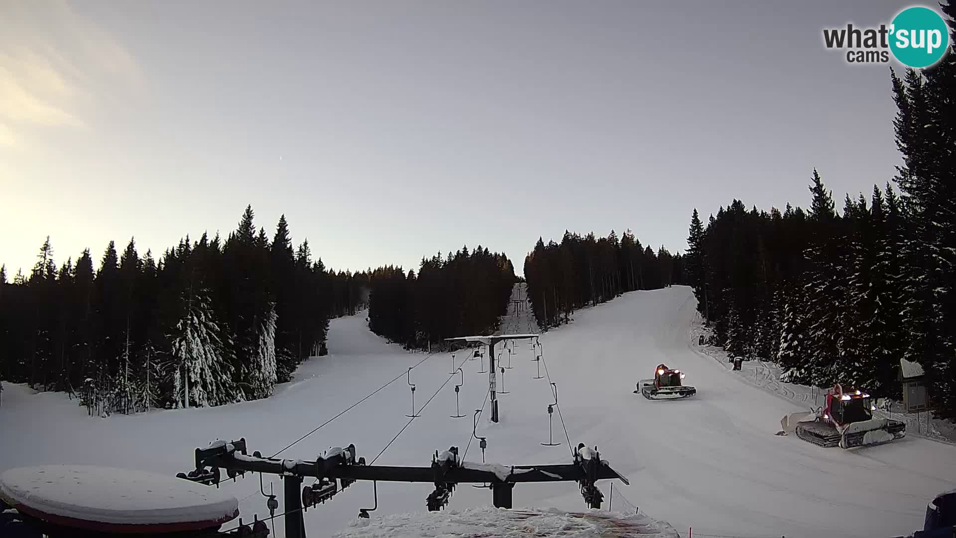 Skigebiet Rogla Webcam Ostruščica Piste 1 und 2