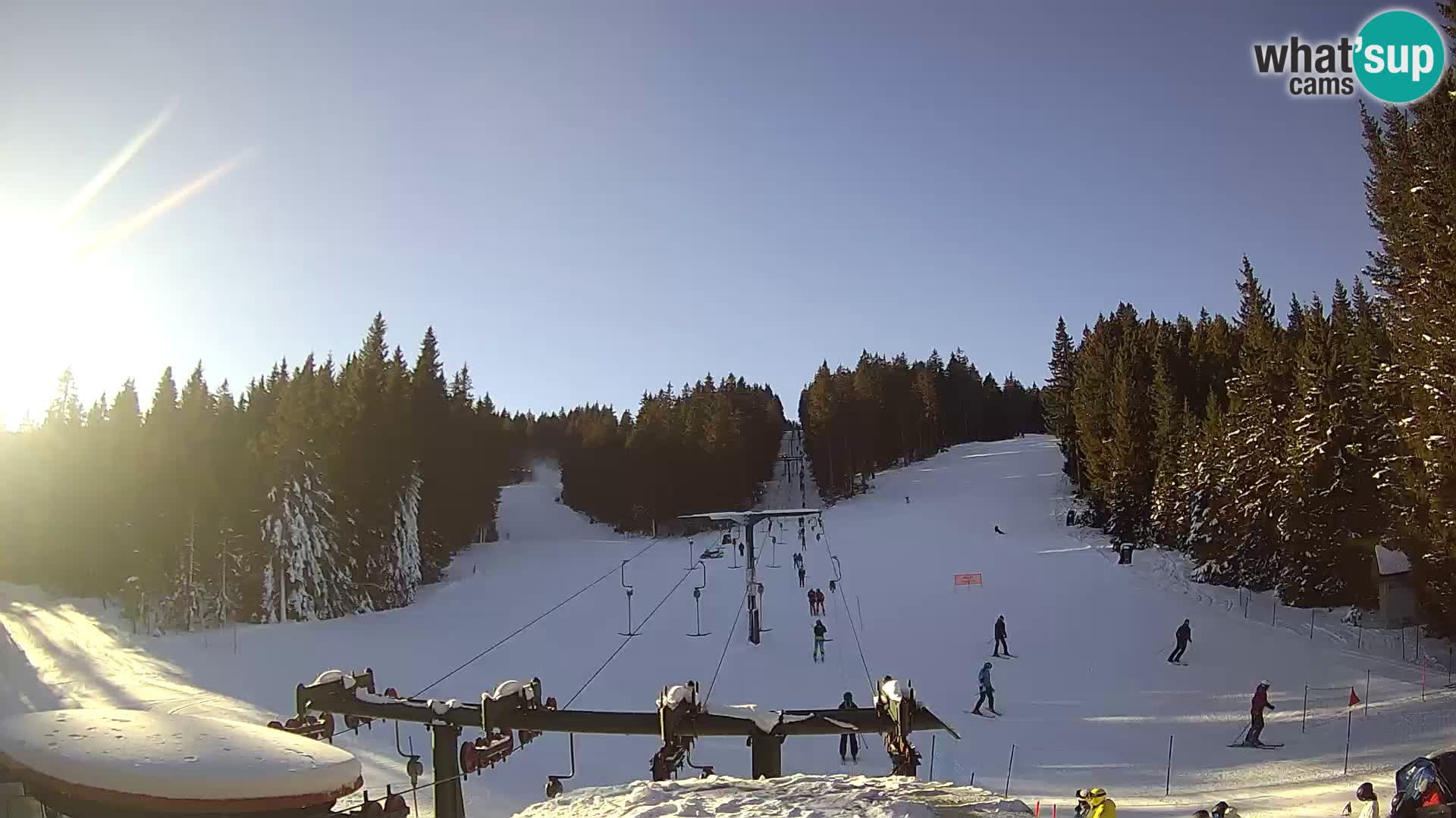 Skigebiet Rogla Webcam Ostruščica Piste 1 und 2