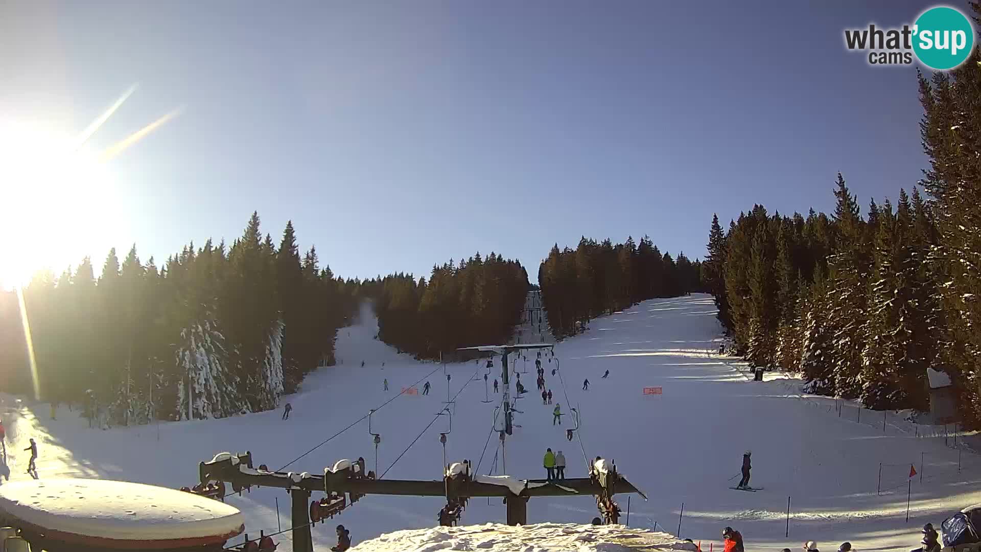 Comprensorio sciistico Rogla Webcam live Ostruščica piste 1 e 2