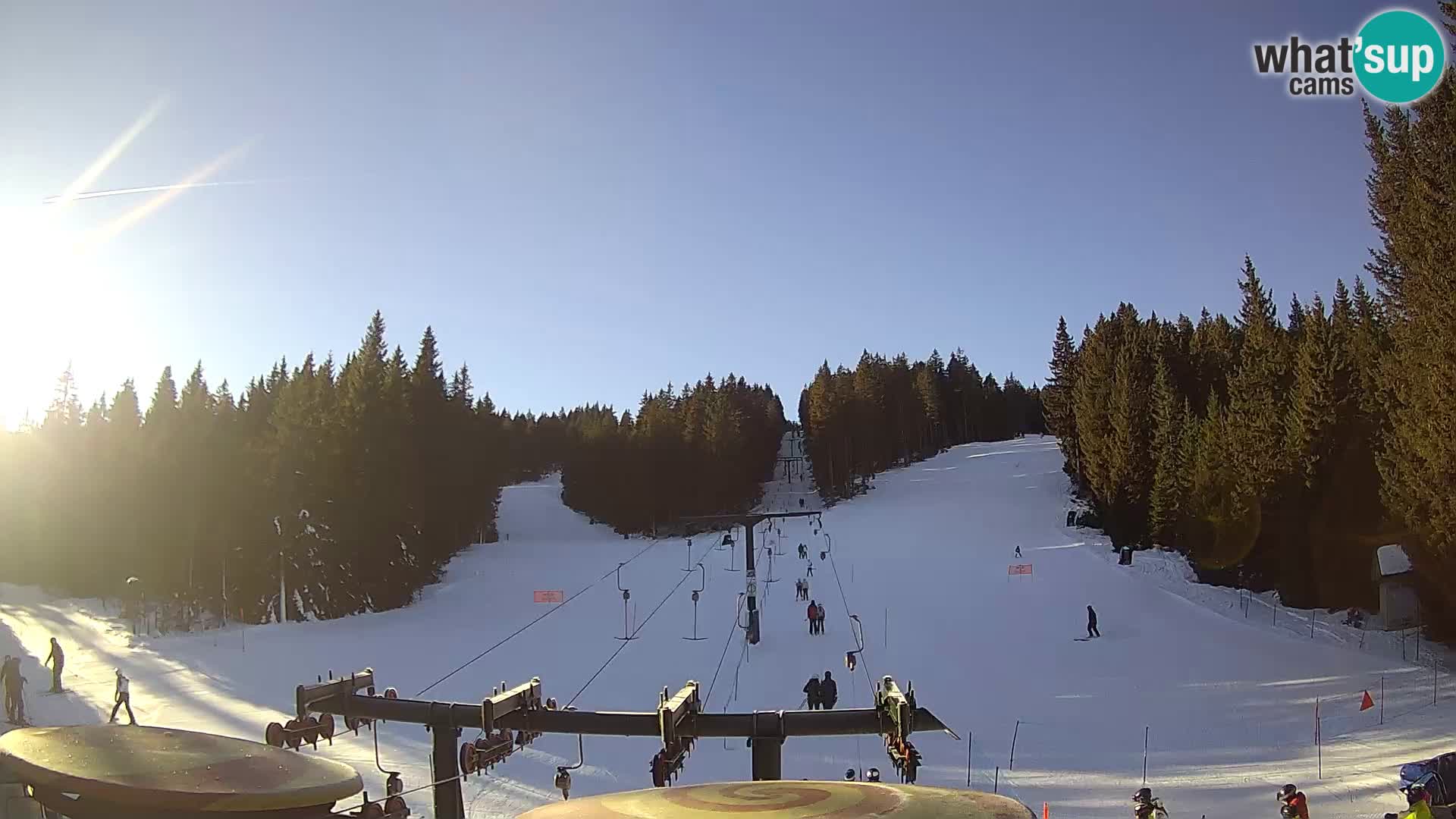 Comprensorio sciistico Rogla Webcam live Ostruščica piste 1 e 2