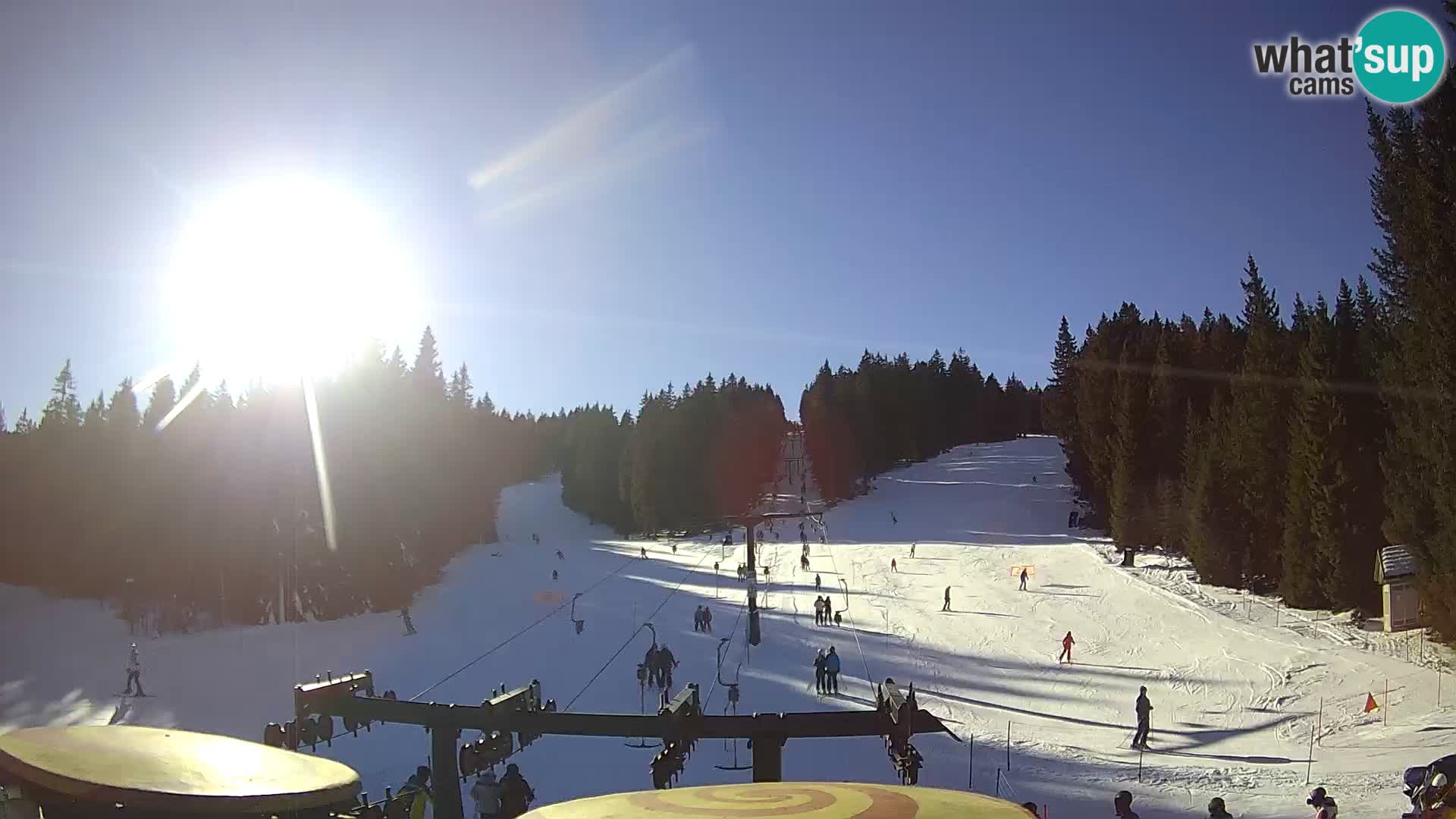 Smučišče Rogla Spletna kamera Ostruščica proga 1 in 2