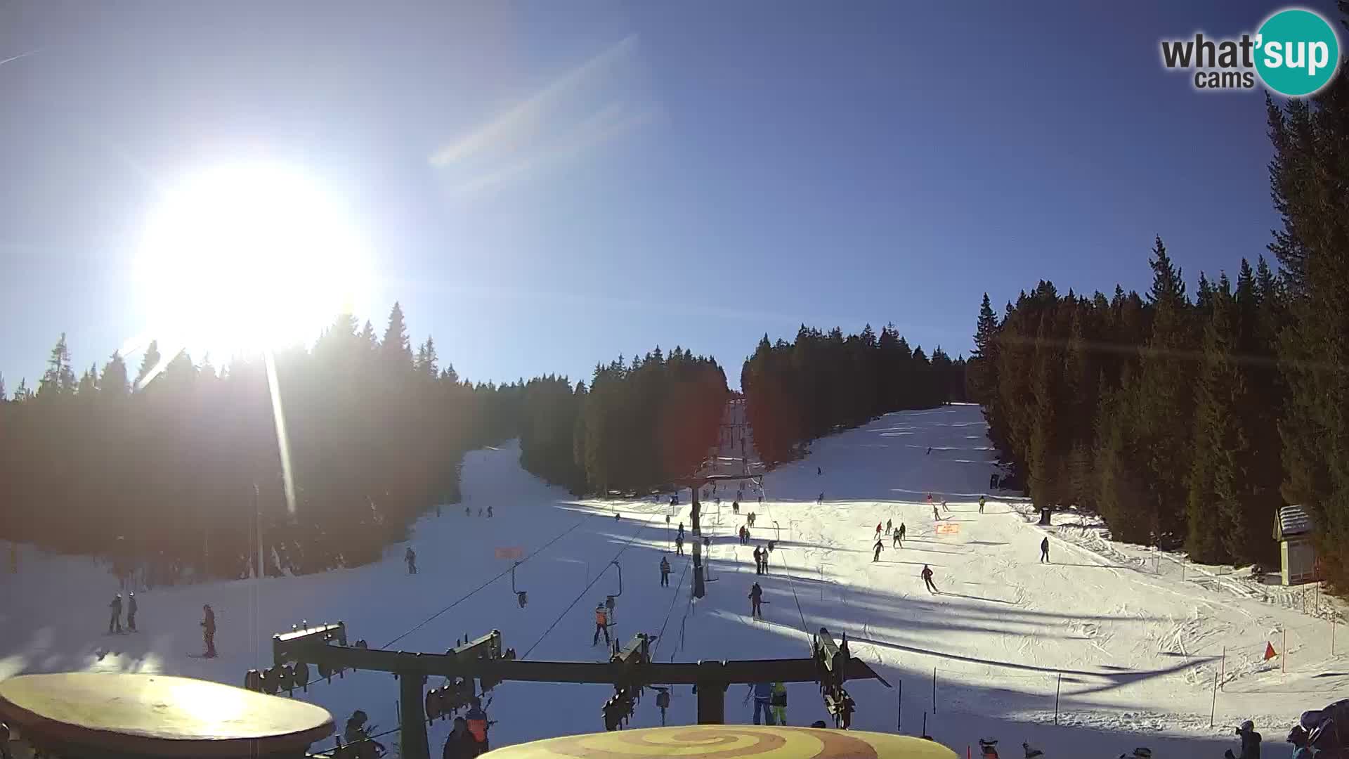 Skigebiet Rogla Webcam Ostruščica Piste 1 und 2