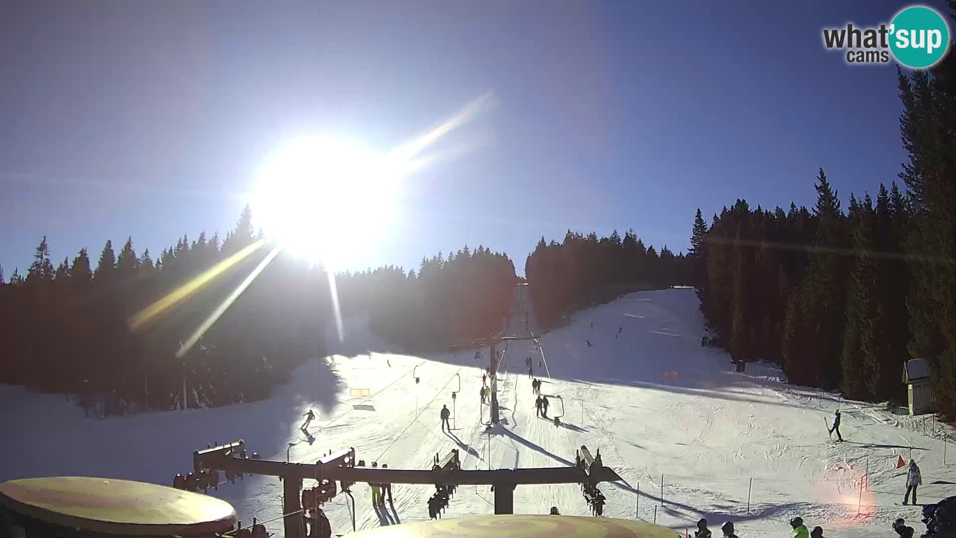 Comprensorio sciistico Rogla Webcam live Ostruščica piste 1 e 2