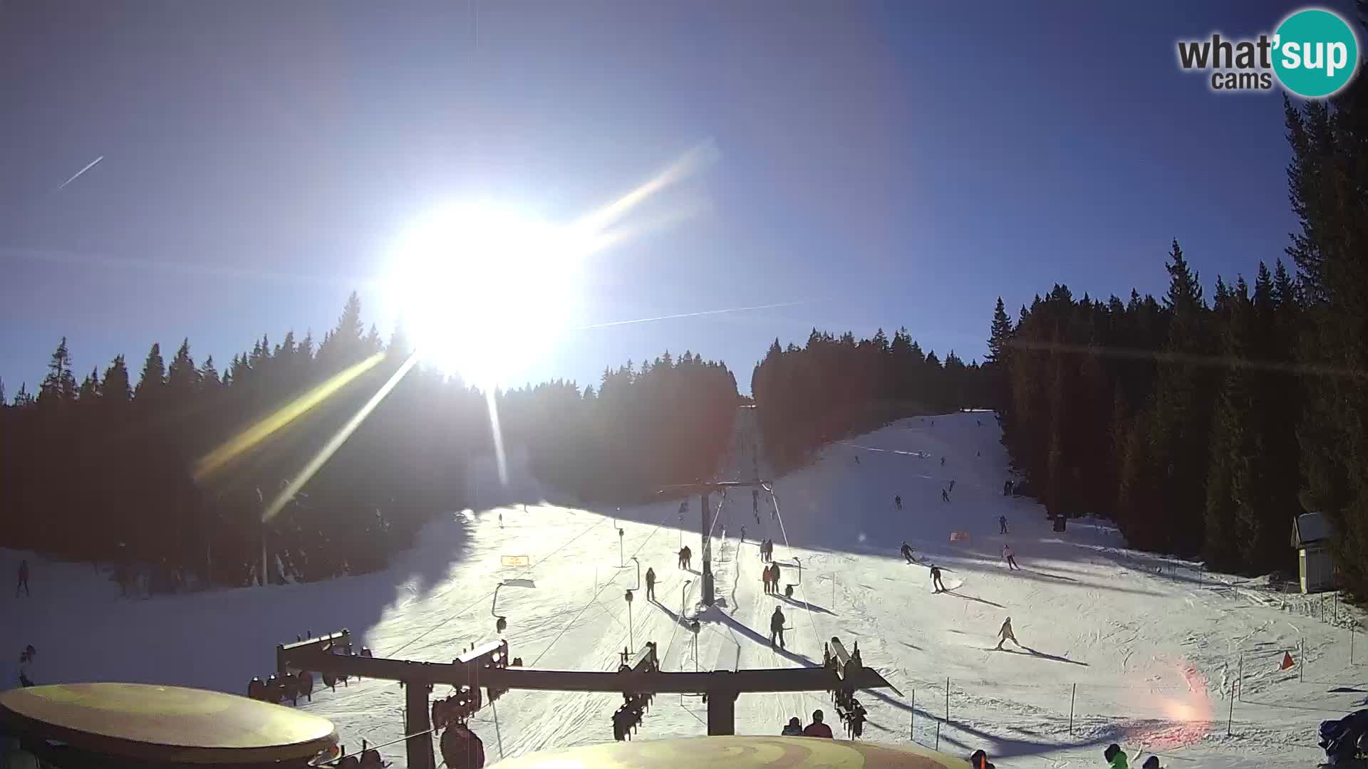 Skigebiet Rogla Webcam Ostruščica Piste 1 und 2