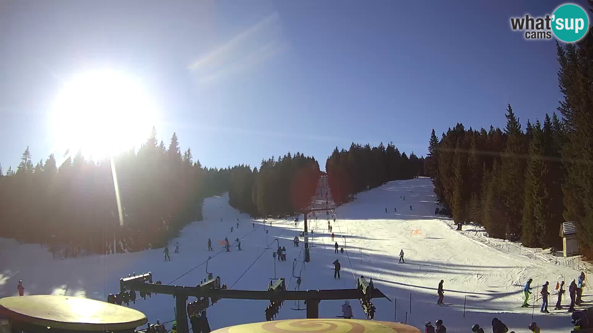 Skigebiet Rogla Webcam Ostruščica Piste 1 und 2