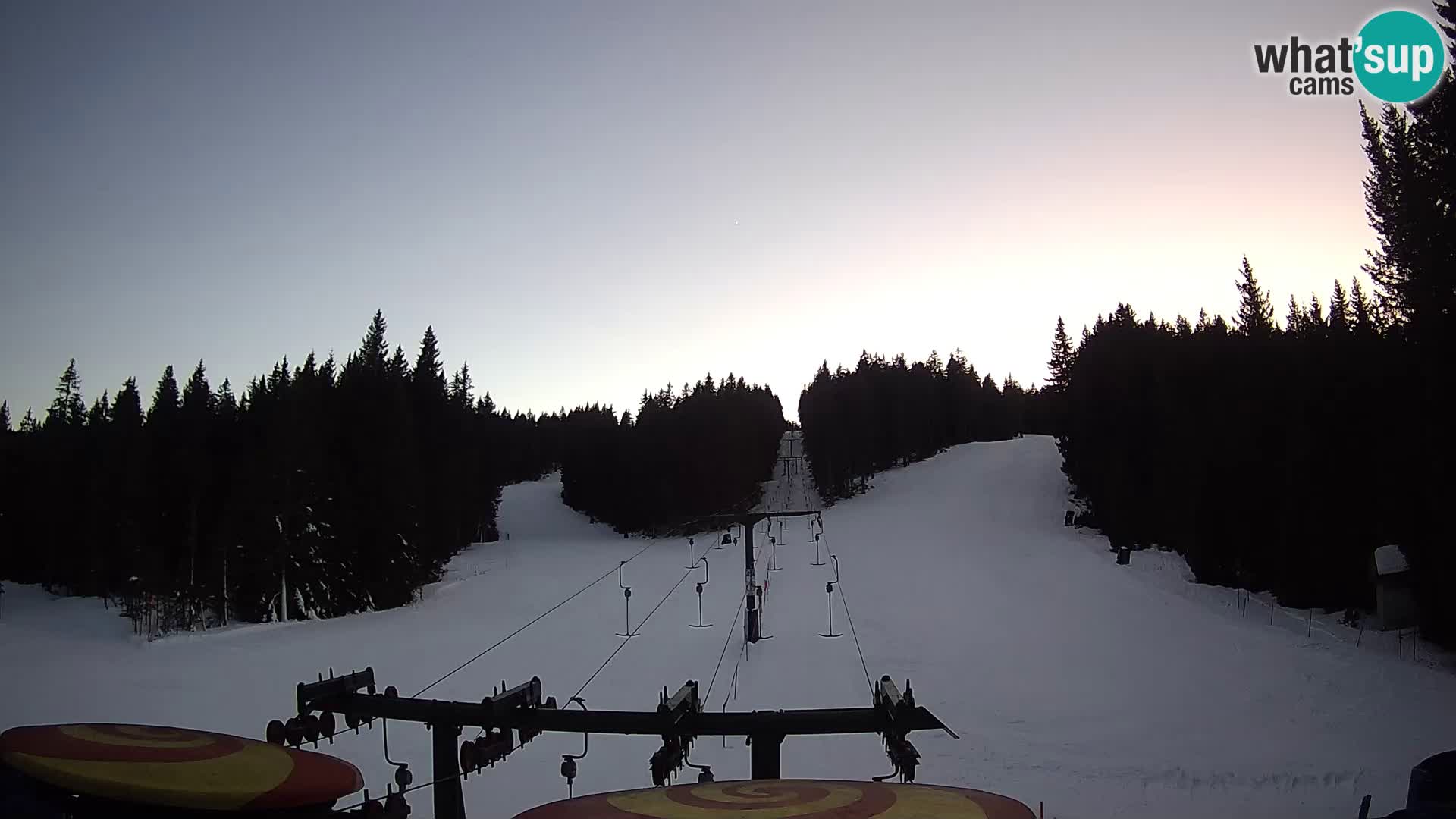 Comprensorio sciistico Rogla Webcam live Ostruščica piste 1 e 2