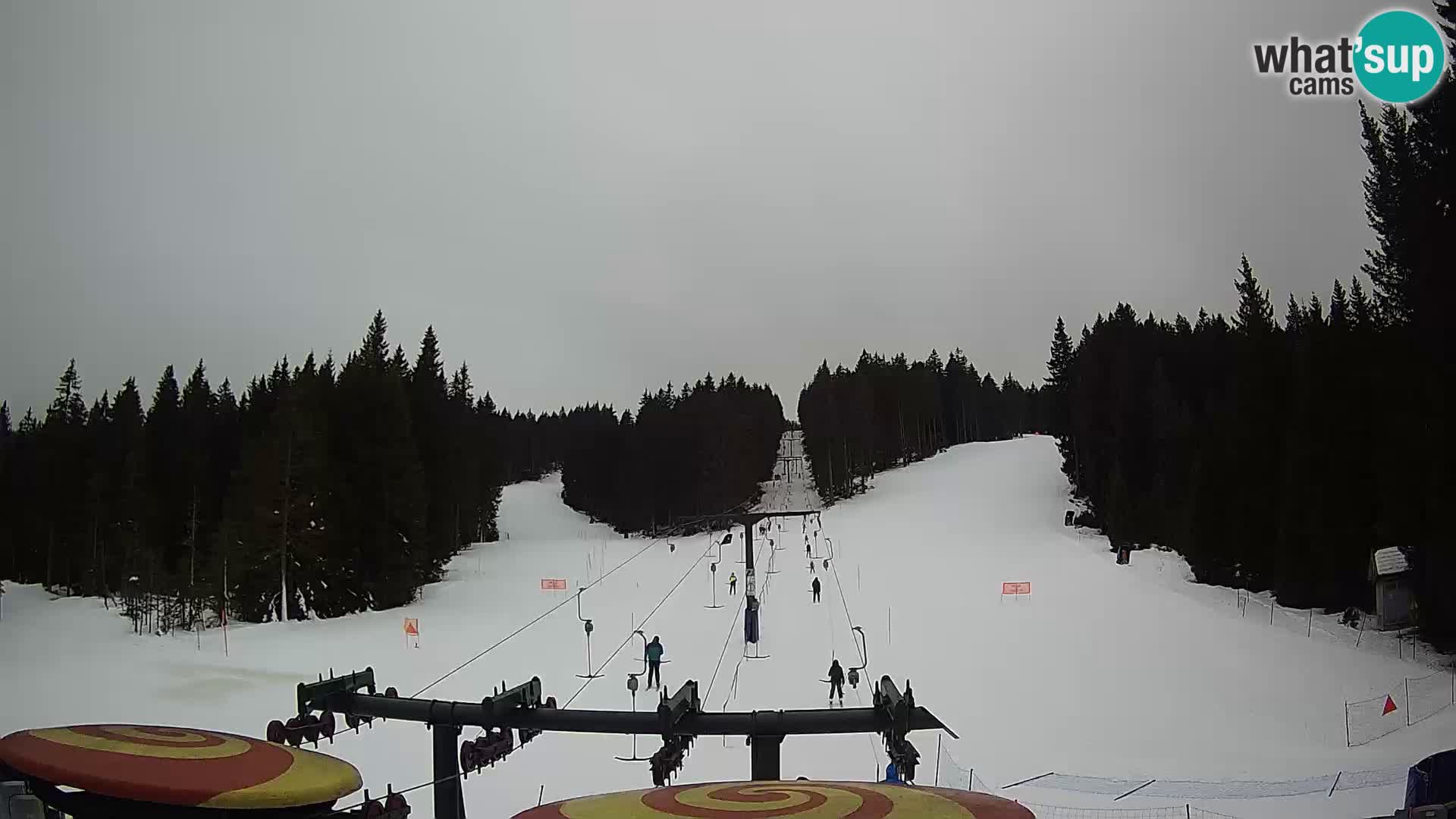 Skigebiet Rogla Webcam Ostruščica Piste 1 und 2