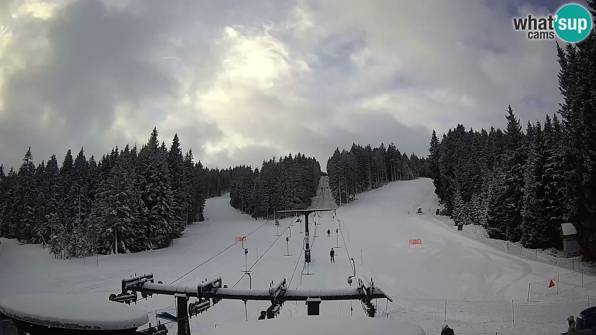 Skigebiet Rogla Webcam Ostruščica Piste 1 und 2