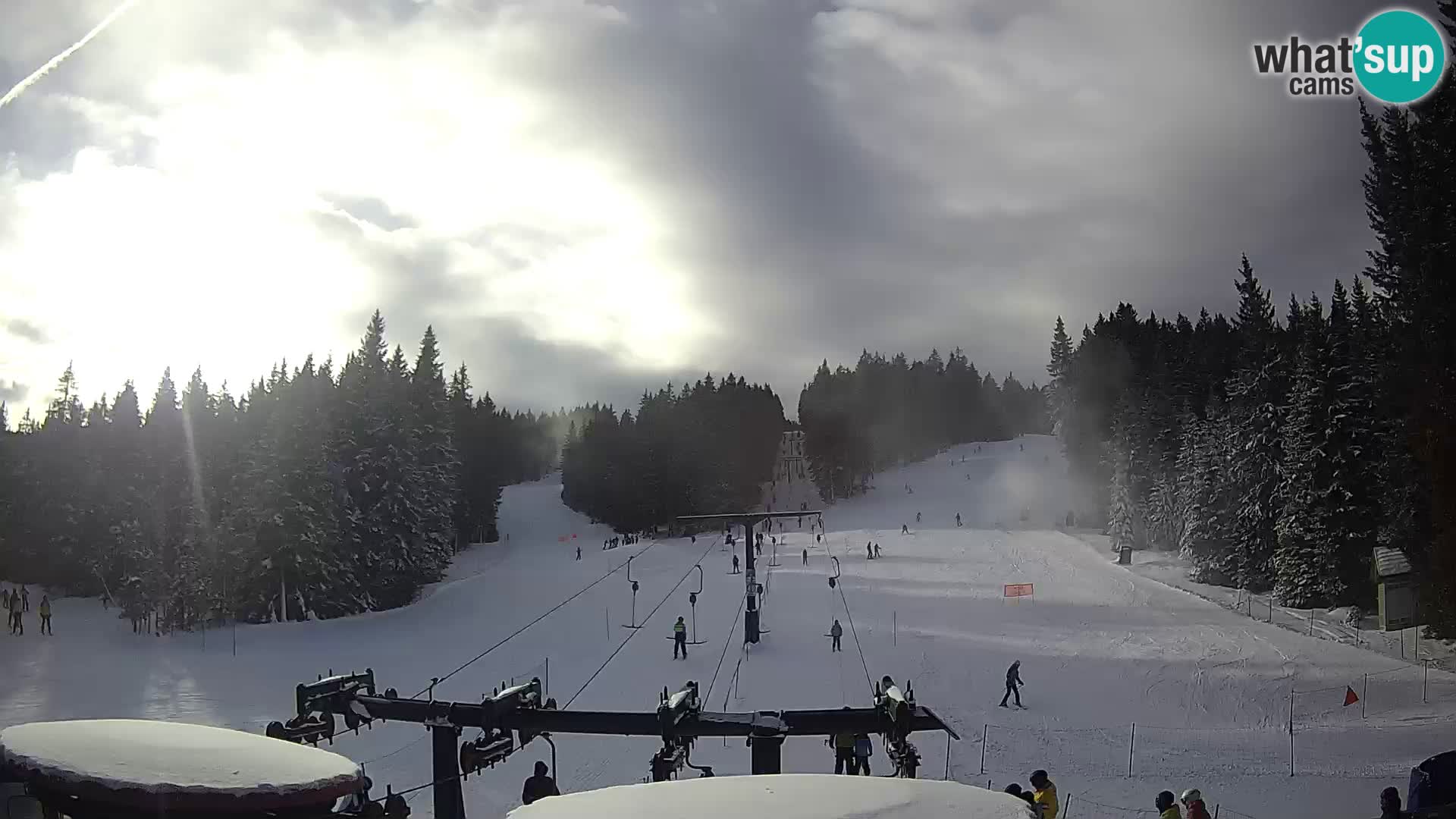 Skigebiet Rogla Webcam Ostruščica Piste 1 und 2