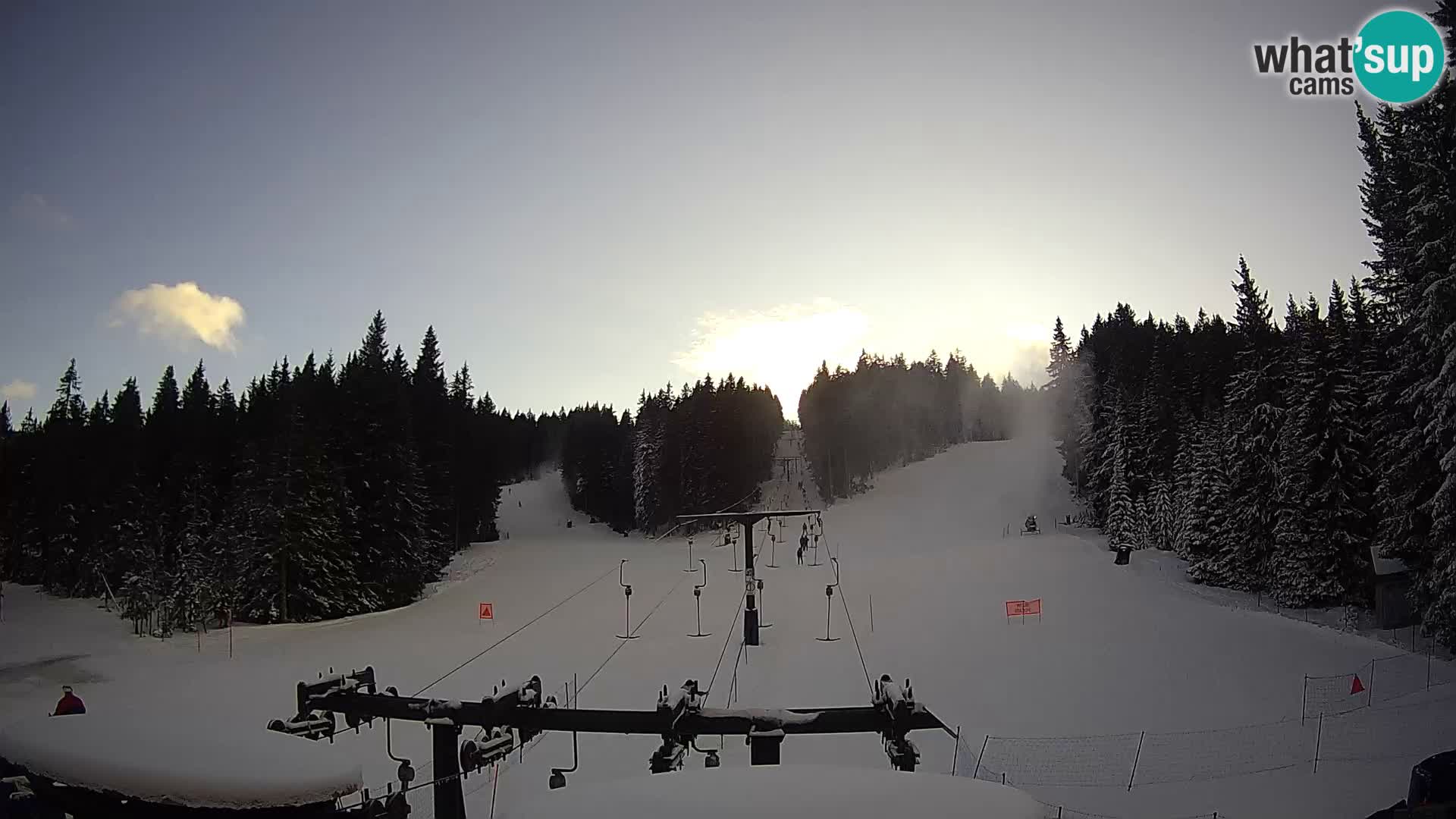 Skigebiet Rogla Webcam Ostruščica Piste 1 und 2