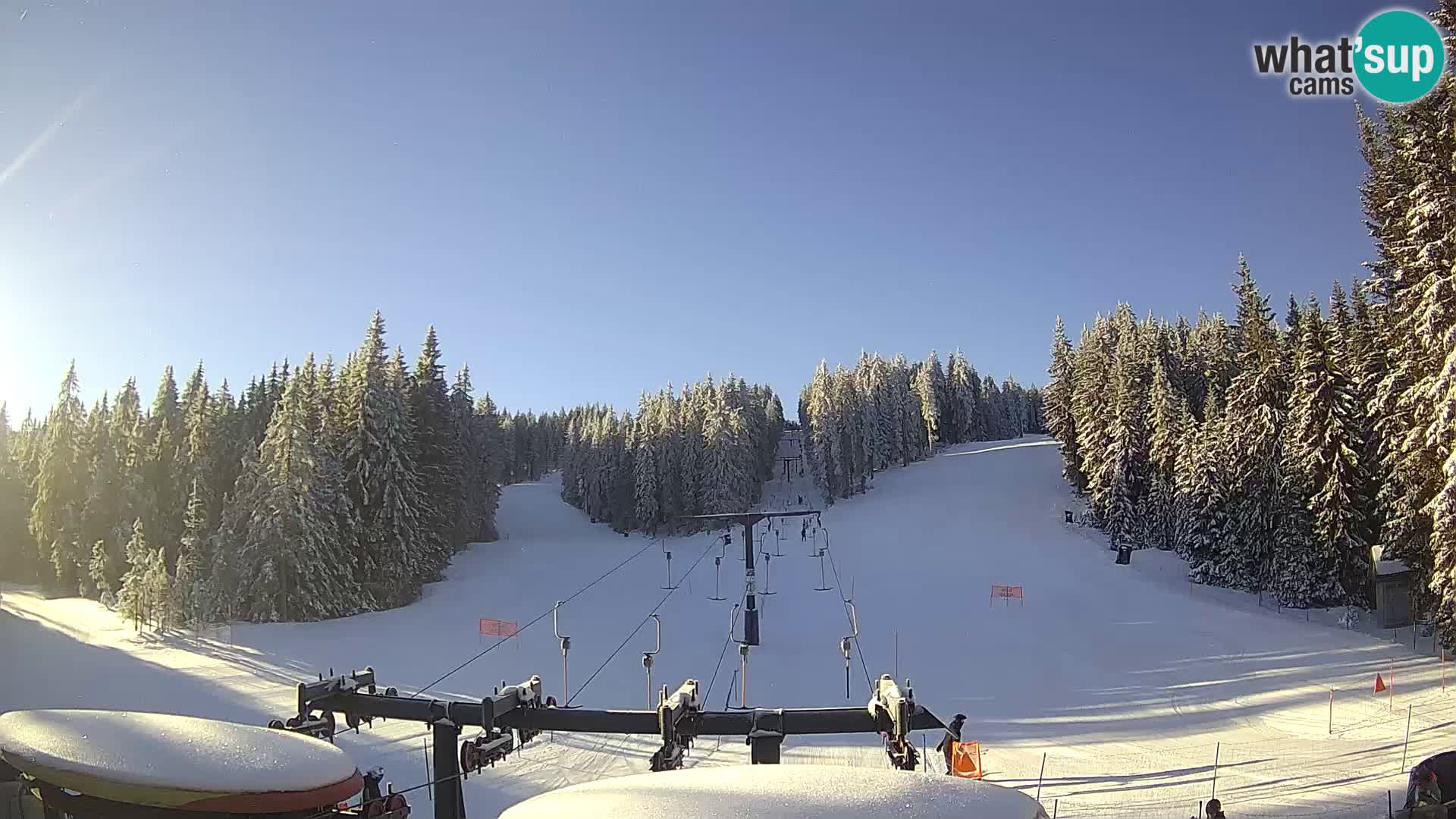 Skigebiet Rogla Webcam Ostruščica Piste 1 und 2