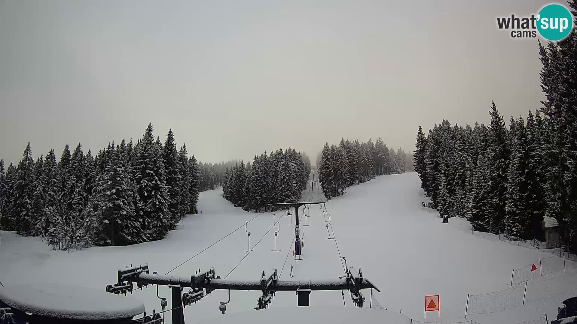 Skigebiet Rogla Webcam Ostruščica Piste 1 und 2