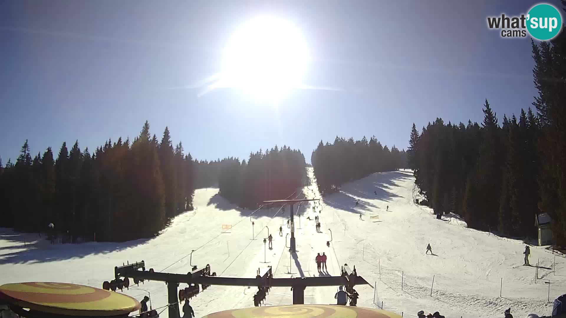 Skigebiet Rogla Webcam Ostruščica Piste 1 und 2