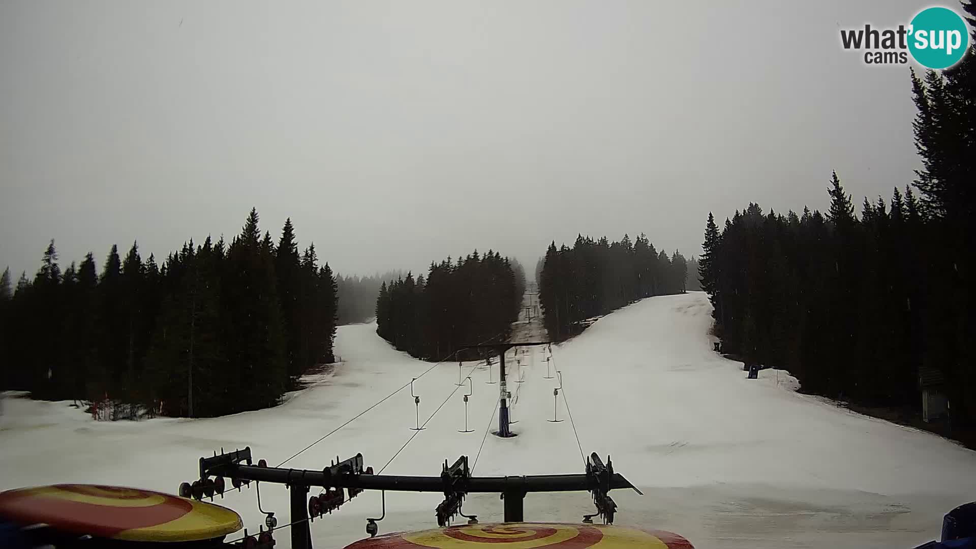 Skigebiet Rogla Webcam Ostruščica Piste 1 und 2