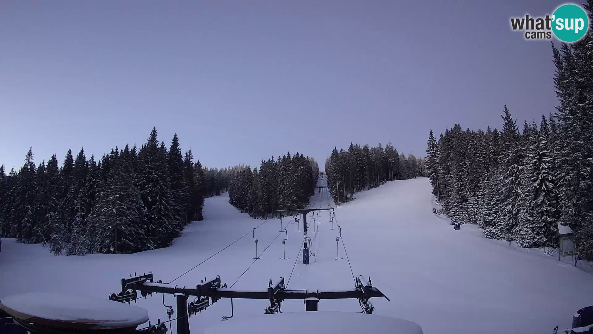 Comprensorio sciistico Rogla Webcam live Ostruščica piste 1 e 2