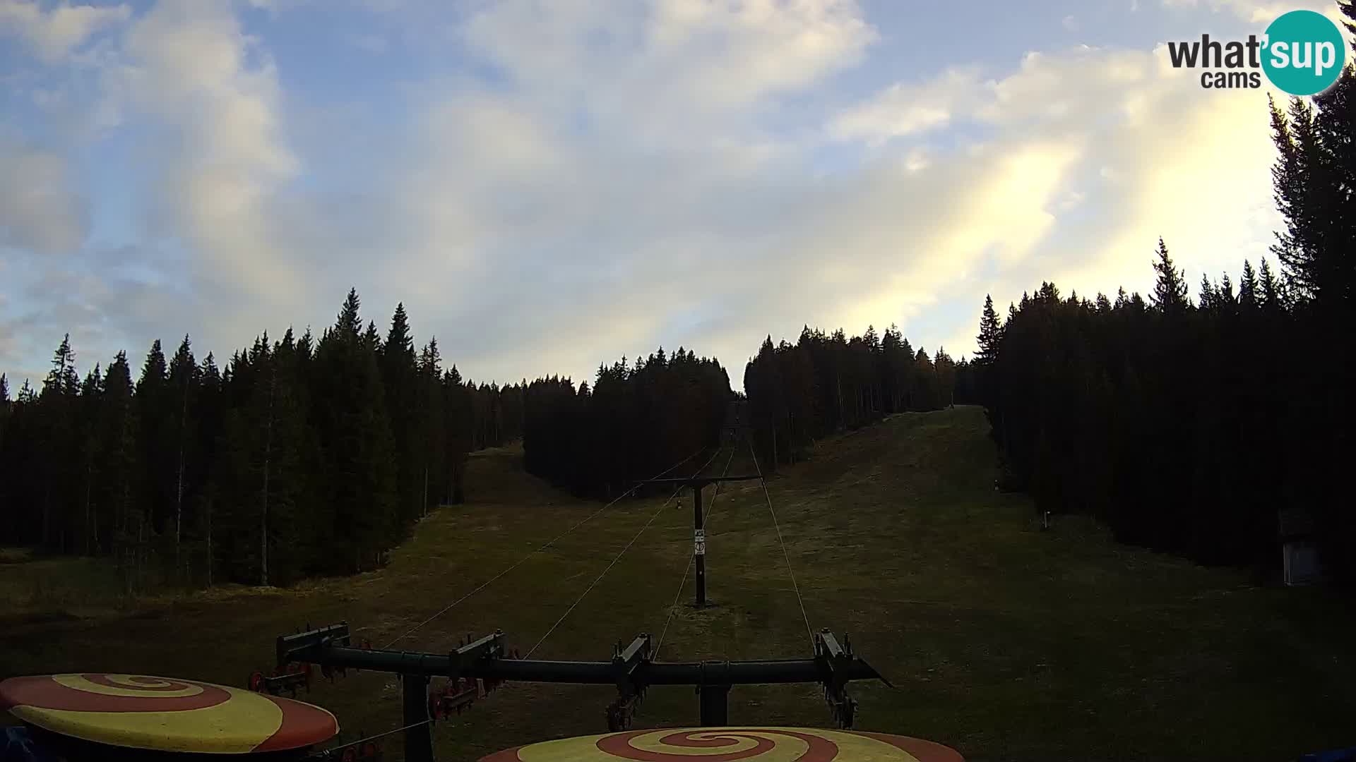 Smučišče Rogla Spletna kamera Ostruščica proga 1 in 2