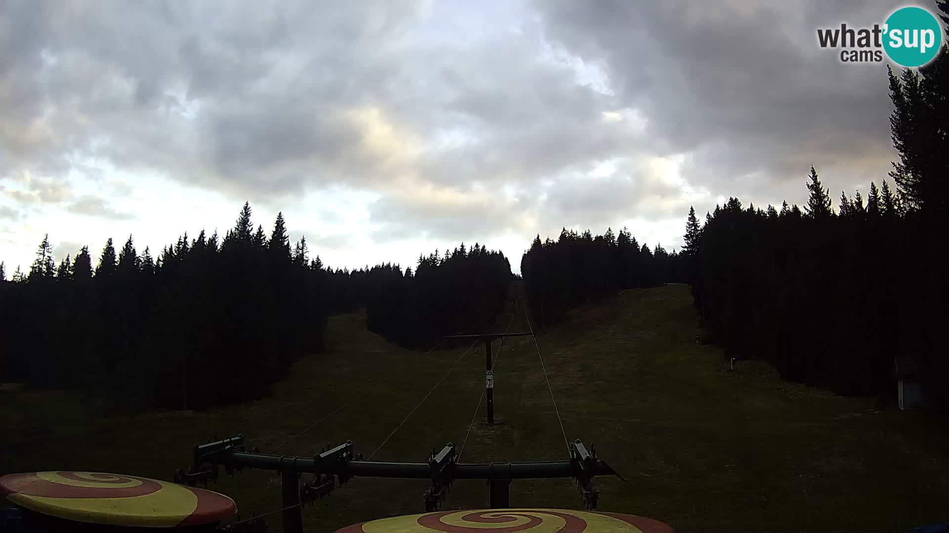 Smučišče Rogla Spletna kamera Ostruščica proga 1 in 2