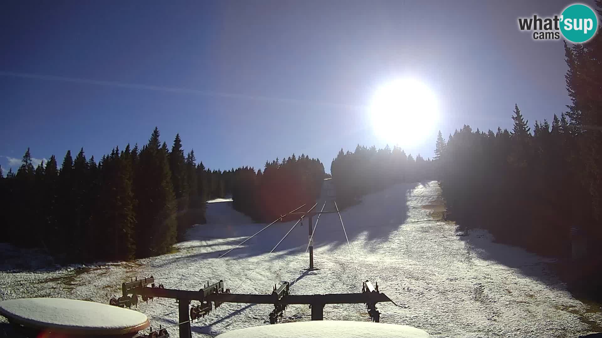 Skigebiet Rogla Webcam Ostruščica Piste 1 und 2