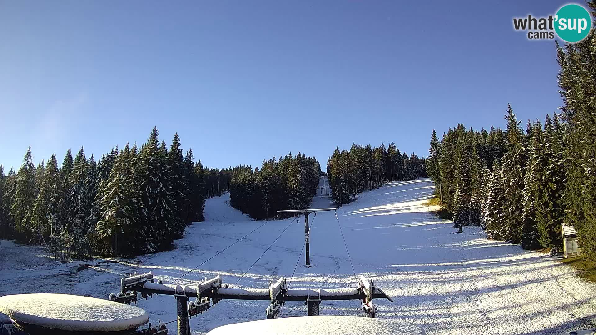 Skigebiet Rogla Webcam Ostruščica Piste 1 und 2