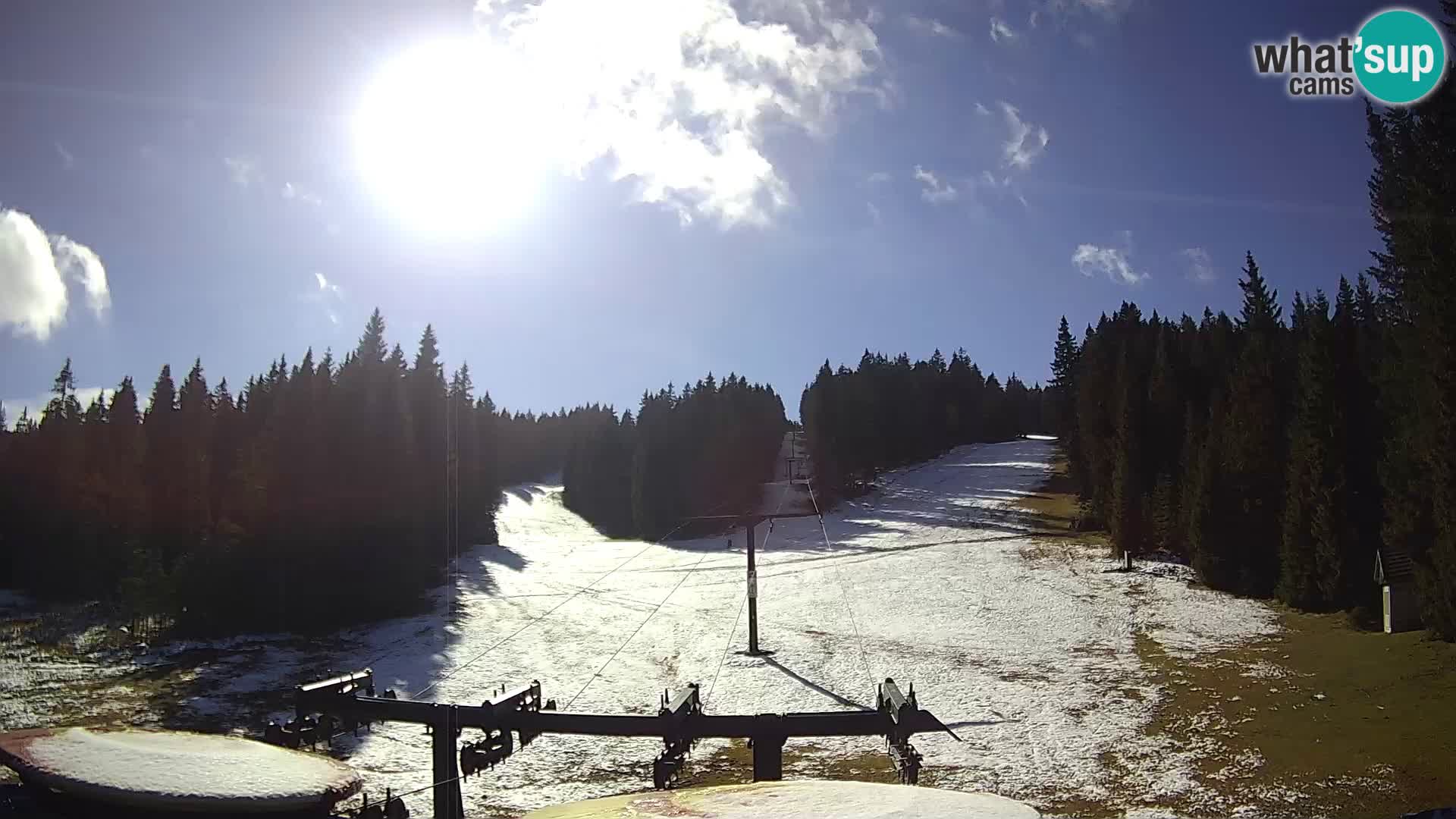 Comprensorio sciistico Rogla Webcam live Ostruščica piste 1 e 2
