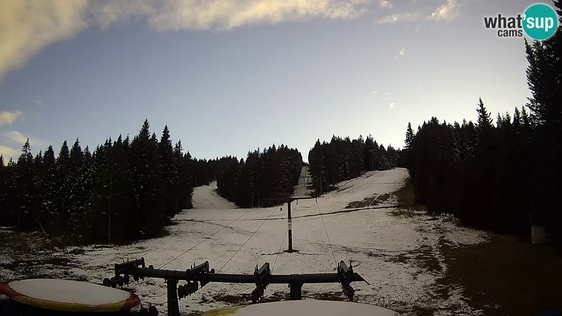 Smučišče Rogla Spletna kamera Ostruščica proga 1 in 2