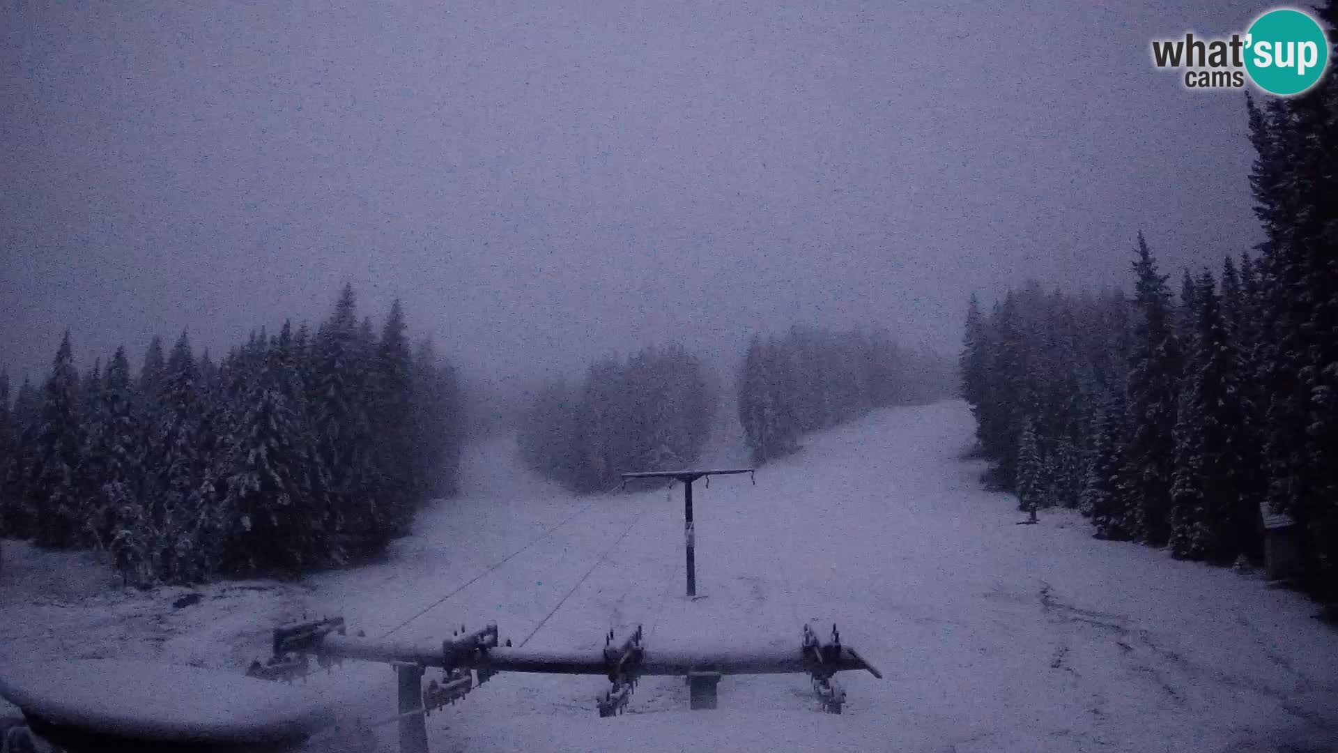 Skijalište Rogla web kamera Ostruščica proga 1 in 2