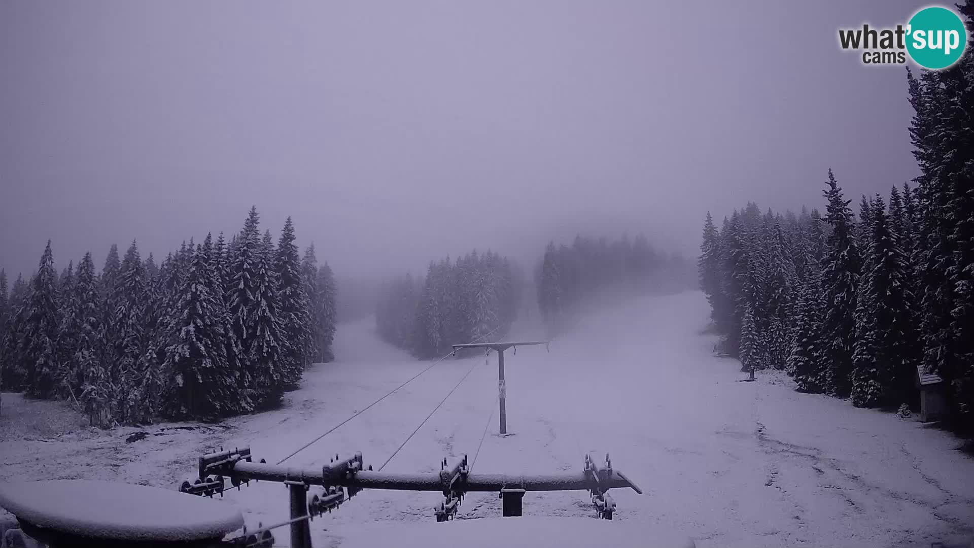 Skigebiet Rogla Webcam Ostruščica Piste 1 und 2