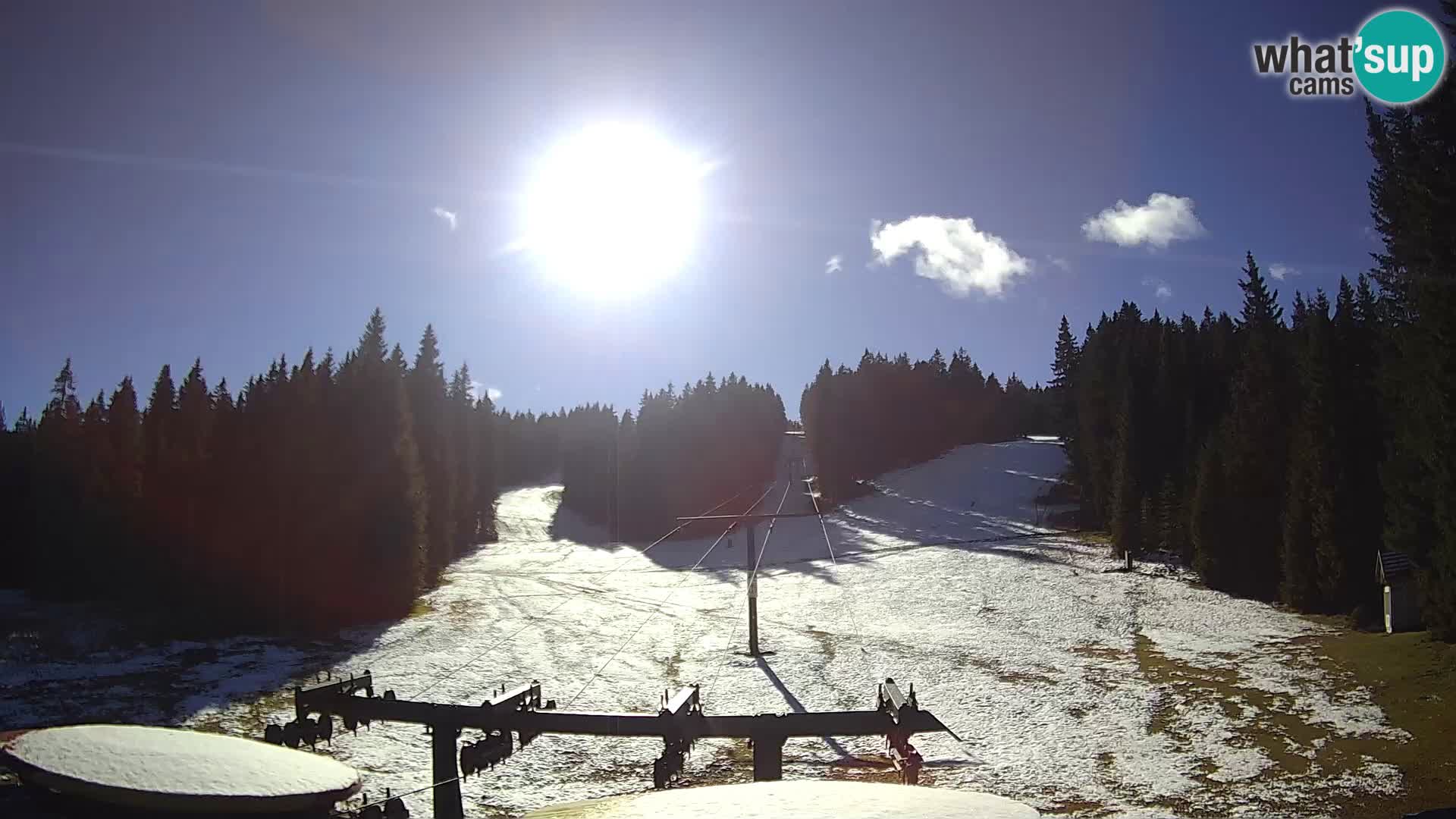 Skigebiet Rogla Webcam Ostruščica Piste 1 und 2