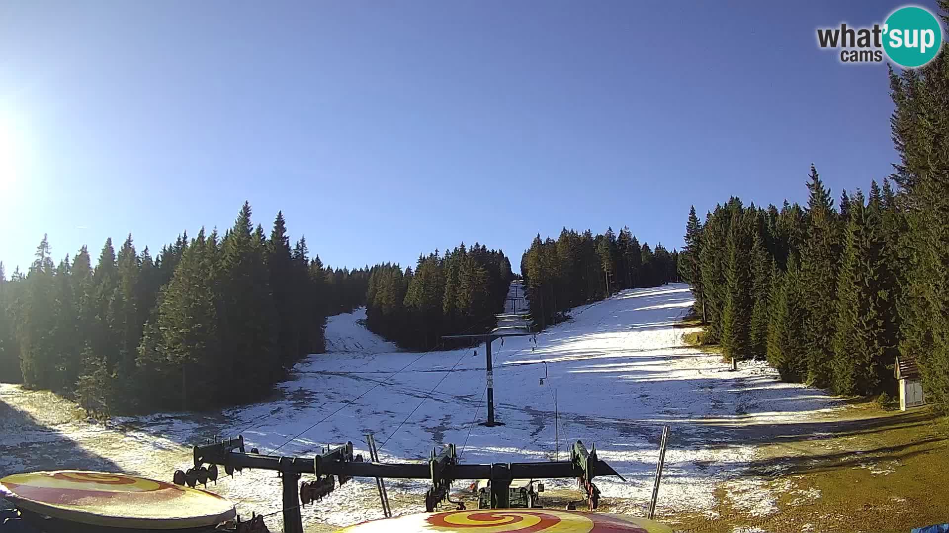 Smučišče Rogla Spletna kamera Ostruščica proga 1 in 2