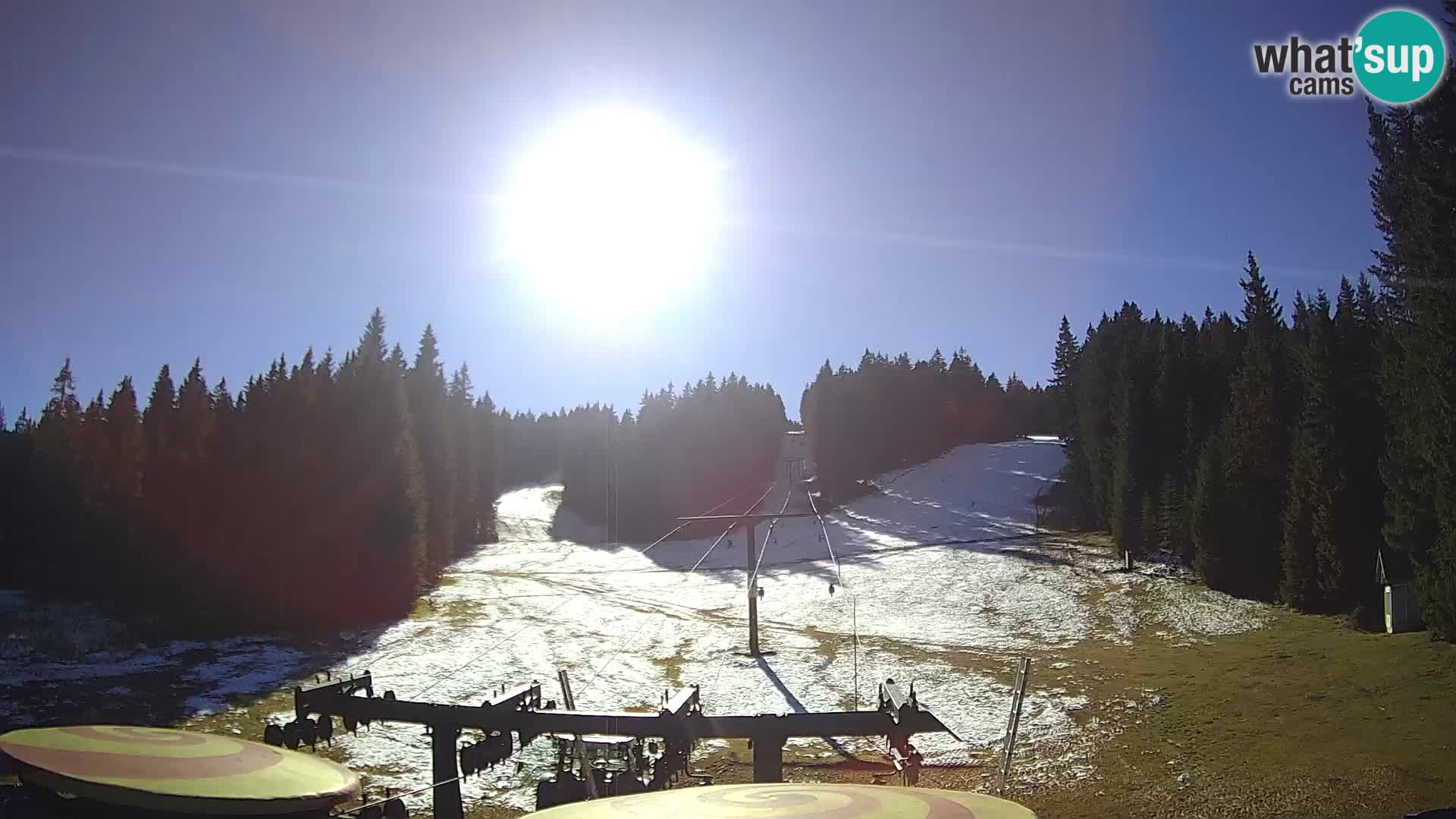 Smučišče Rogla Spletna kamera Ostruščica proga 1 in 2